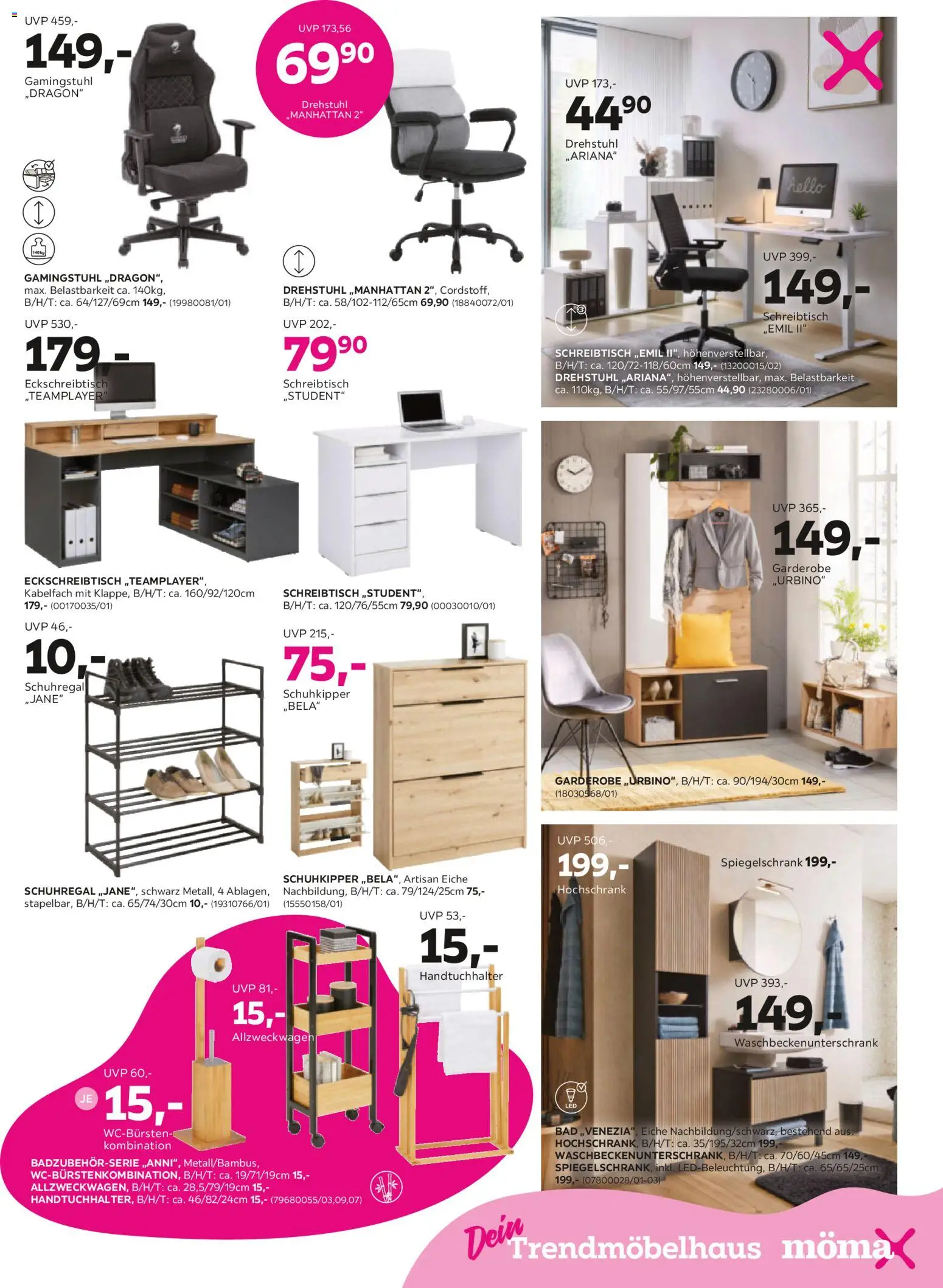 Mömax Prospekt 	 – gültig ab 16.03.2026 | Seite: 11 | Produkte: Schuhkipper, Schuhregal, Hochschrank, Gamingstuhl
