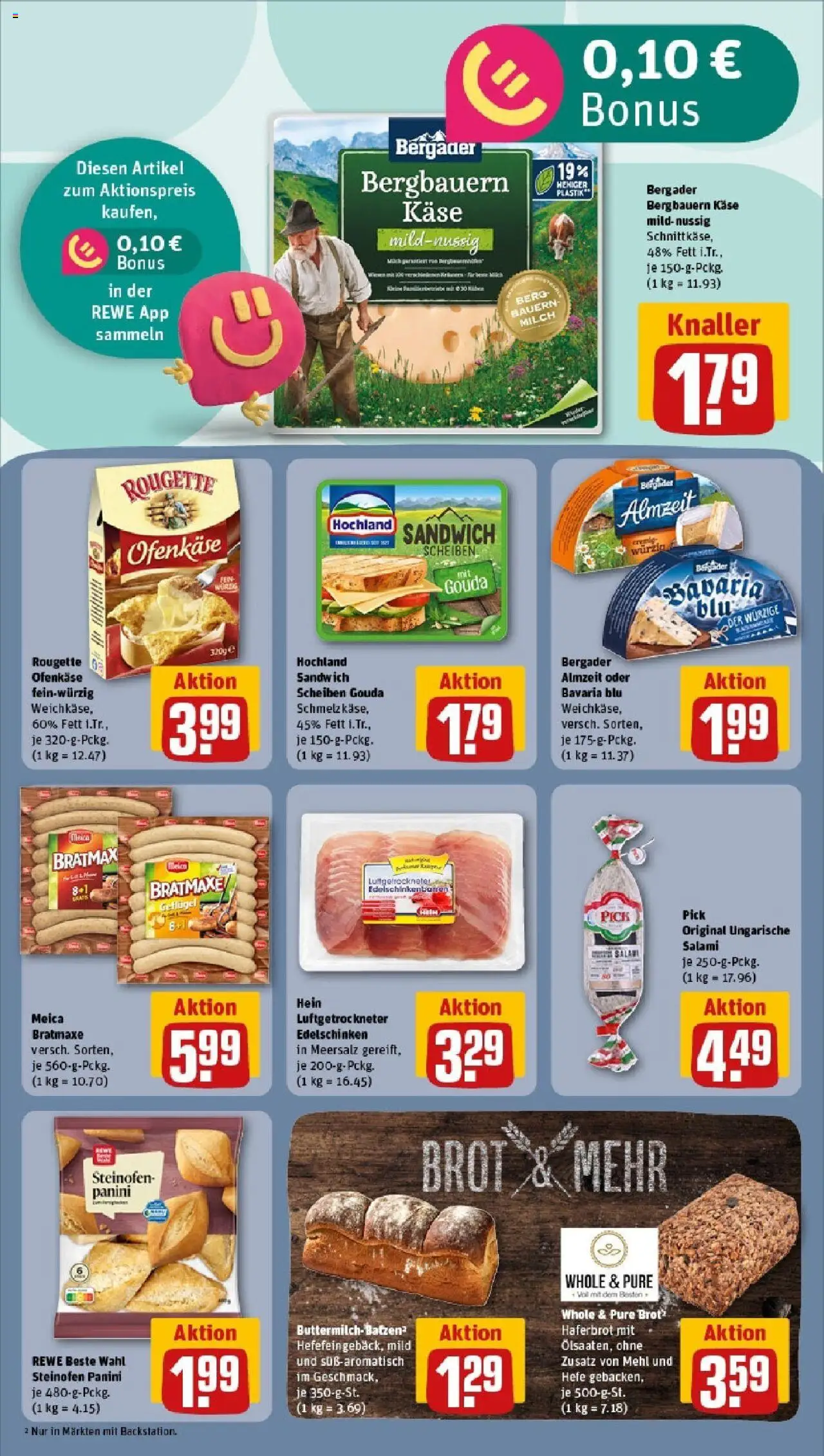 Rewe prospekt Thalheim (Erzgebirge)	 - gültig ab dem 08.06.2025 | Seite: 12 | Produkte: Mehl, Milch, Gouda, Salami