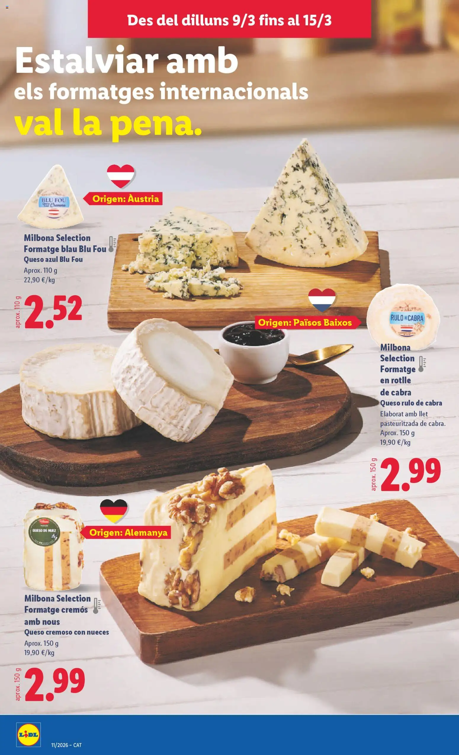 Lidl folleto │ válido desde el 09.03.2026 | Página: 10 | Productos: Queso