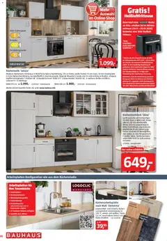 Bauhaus Prospekt 	 ab 29.11.2025 gültig | Seite: 26 | Produkte: Küchenzeile, Küche, Backofen, Heißluftfritteuse