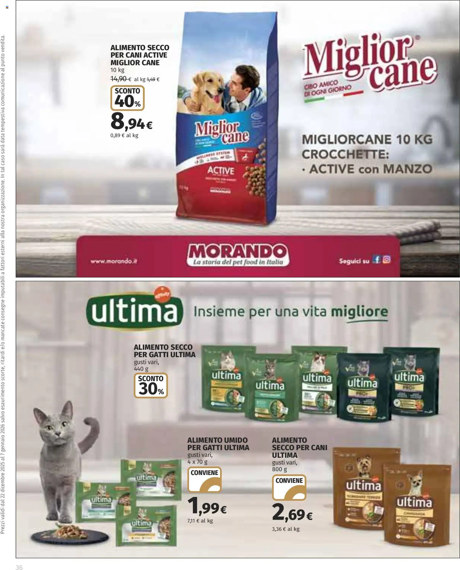 Volantino Ipercoop del 22.12.2025 | Pagina: 36 | Prodotti: Manzo, Crocchette, Data