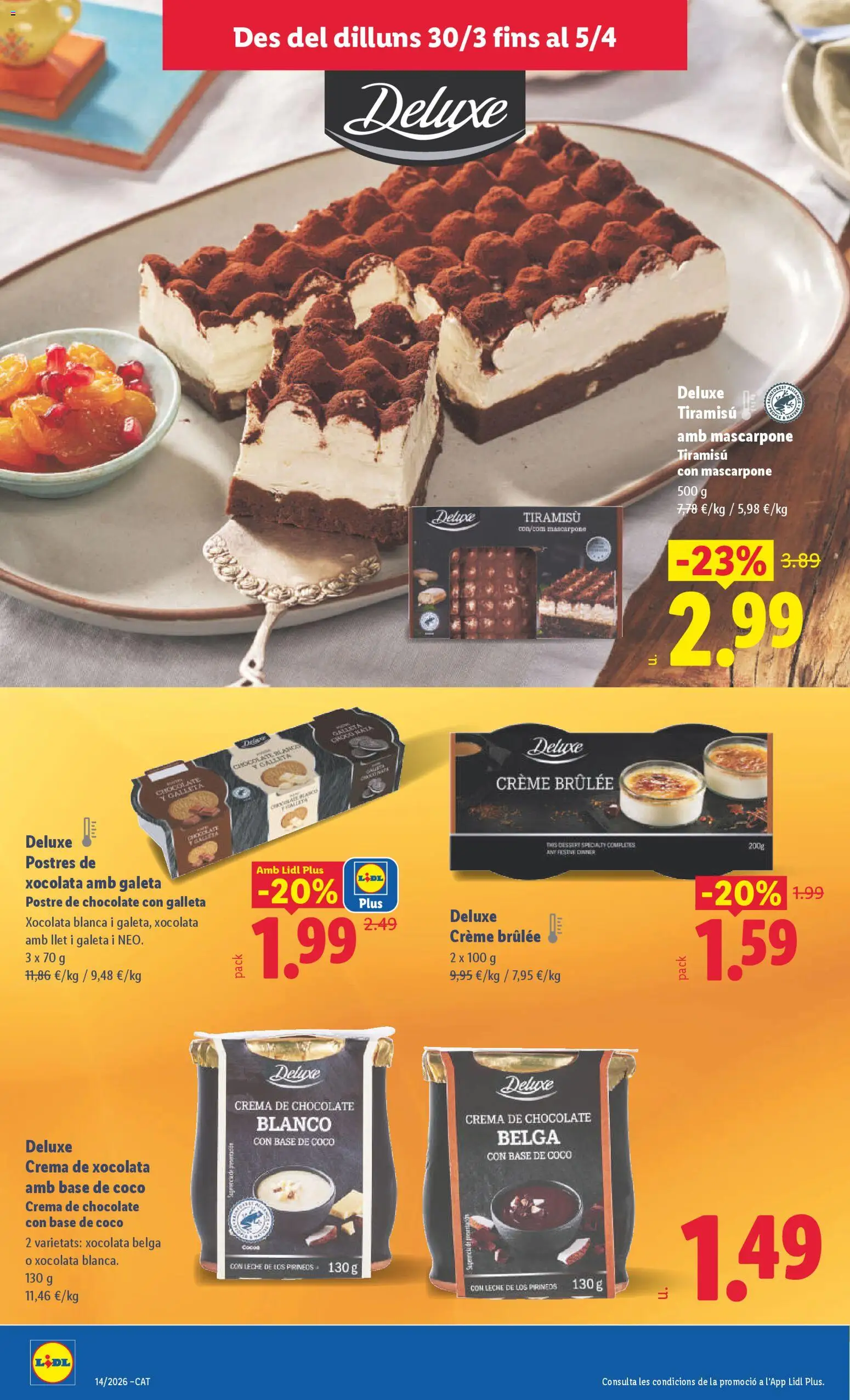Lidl folleto │ válido desde el 30.03.2026 | Página: 16 | Productos: Leche, Chocolate, Τυρόπιτα, Crema