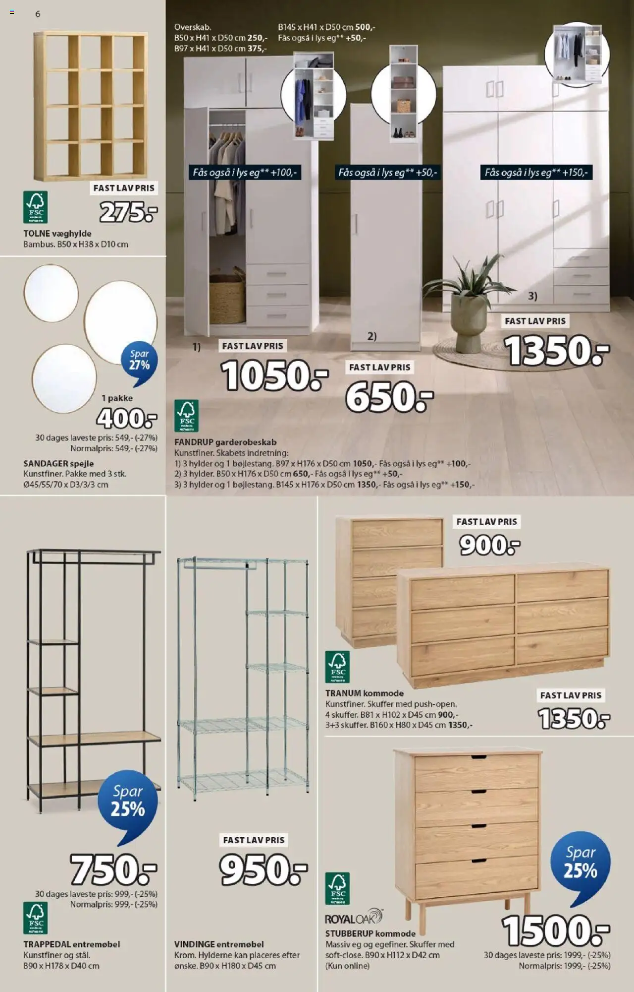 JYSK tilbudsavis – gyldig fra 10.10.2025 | Side: 6 | Produkter: Kommode
