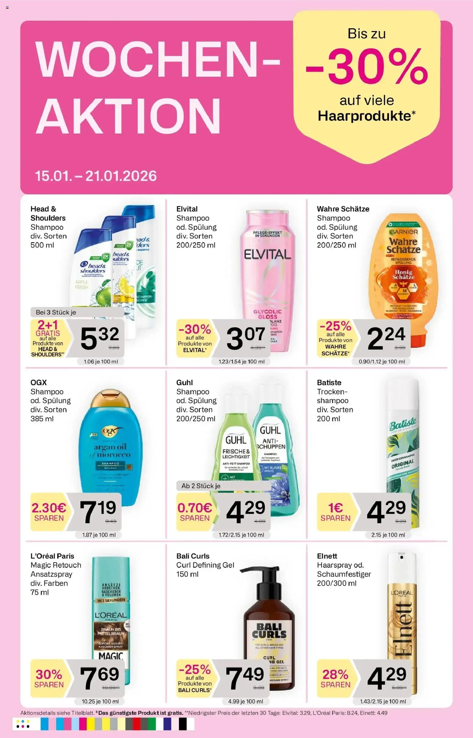 Bipa Flugblatt gültig ab 08.01.2026 | Seite: 7 | Produkte: Apple, Shampoo, Spülung, Haarspray