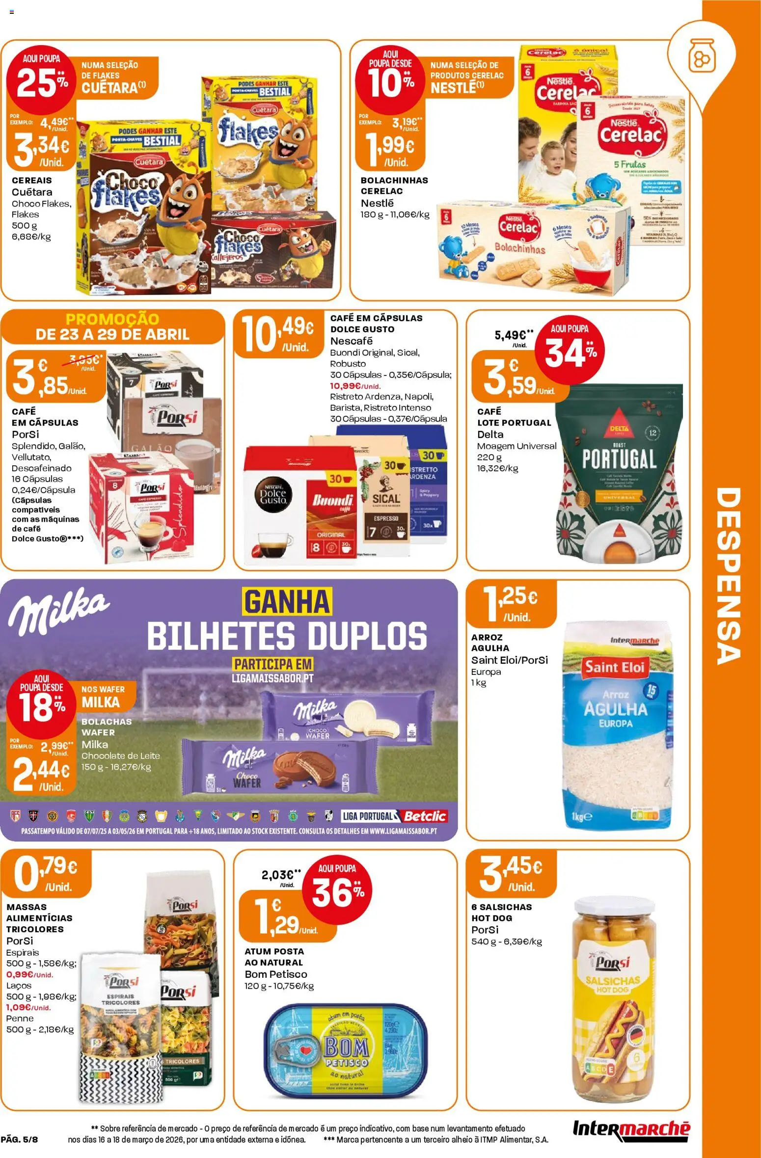 Intermarché Folheto Mini │ válido de 23.04.2026 | Página: 5 | Produtos: Atum, Base, Arroz, Dolce gusto