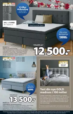 Forhåndsvisning av JYSK kundeavis gyldig fra 20.10.2025 | Side: 19 | Produkter: Kontinentalseng, Суміш дитяча, Madrass, Sengegavl