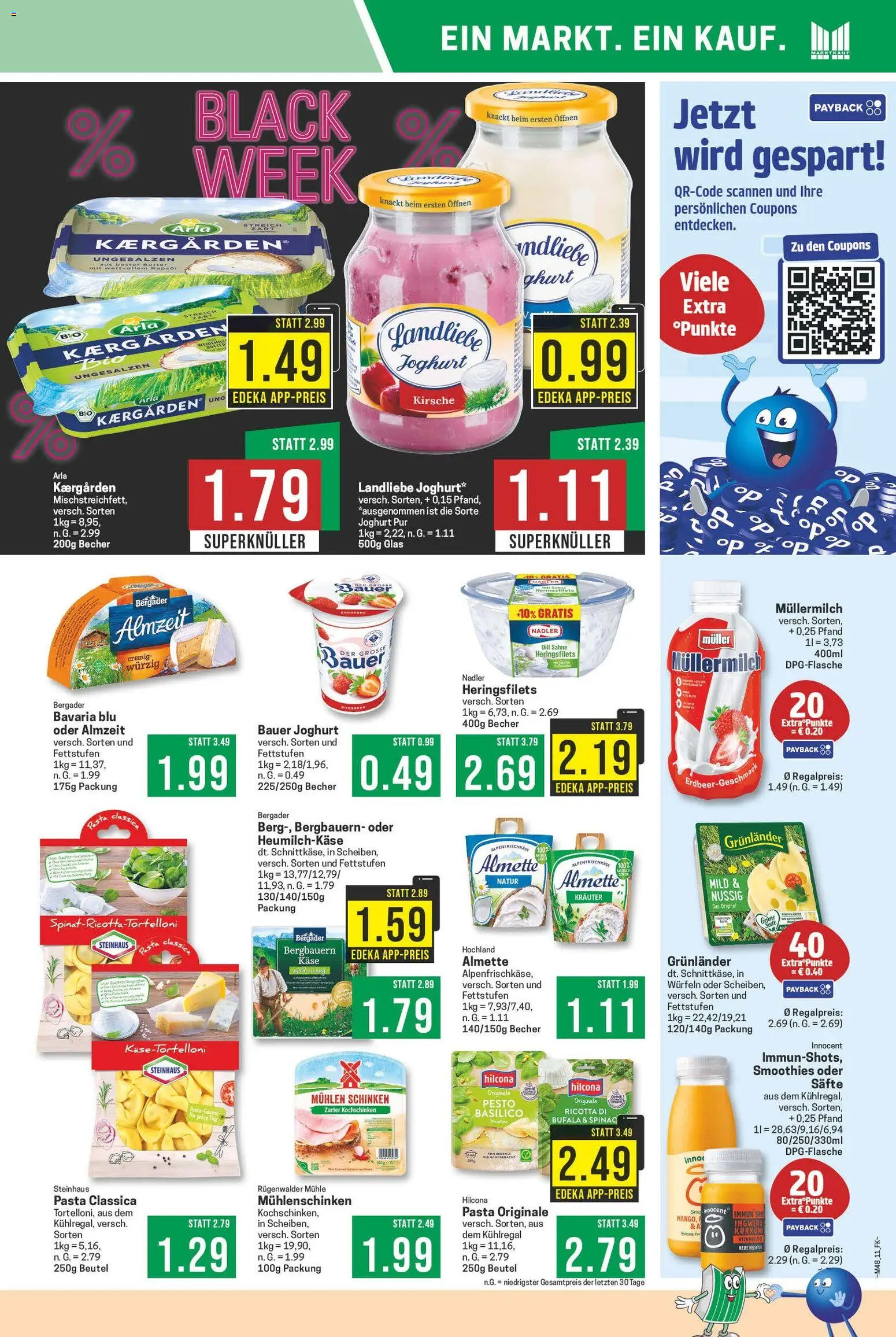 Marktkauf - Black Friday – gültig ab 24.11.2025 | Seite: 11 | Produkte: Mühle, Bauer joghurt, Pasta, Müllermilch