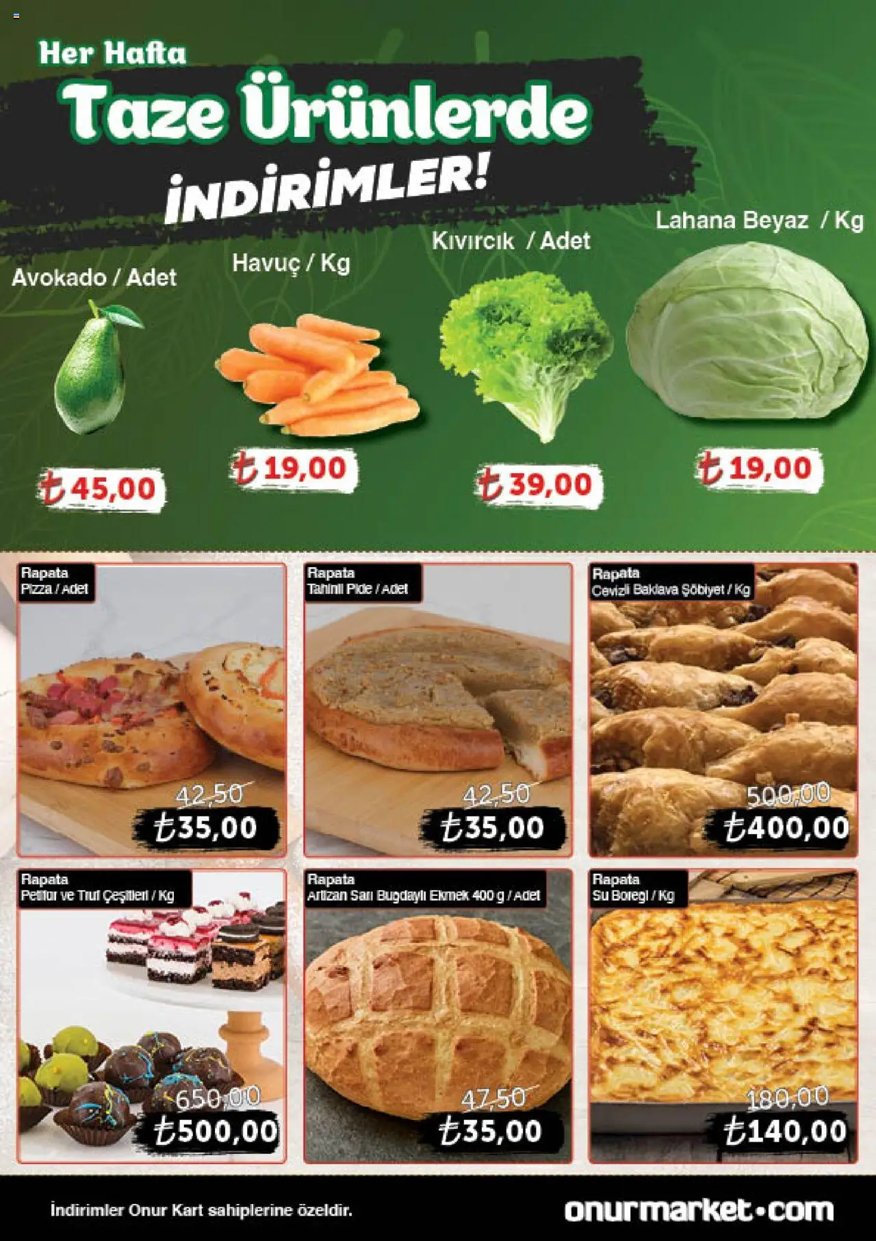 Onur Market Katalog Gurme - Bursa - 09.10.2025 tarihinden itibaren geçerlidir | Sayfa: 4 | Ürünler: Ekmek, Pizza, Havuç, Avokado