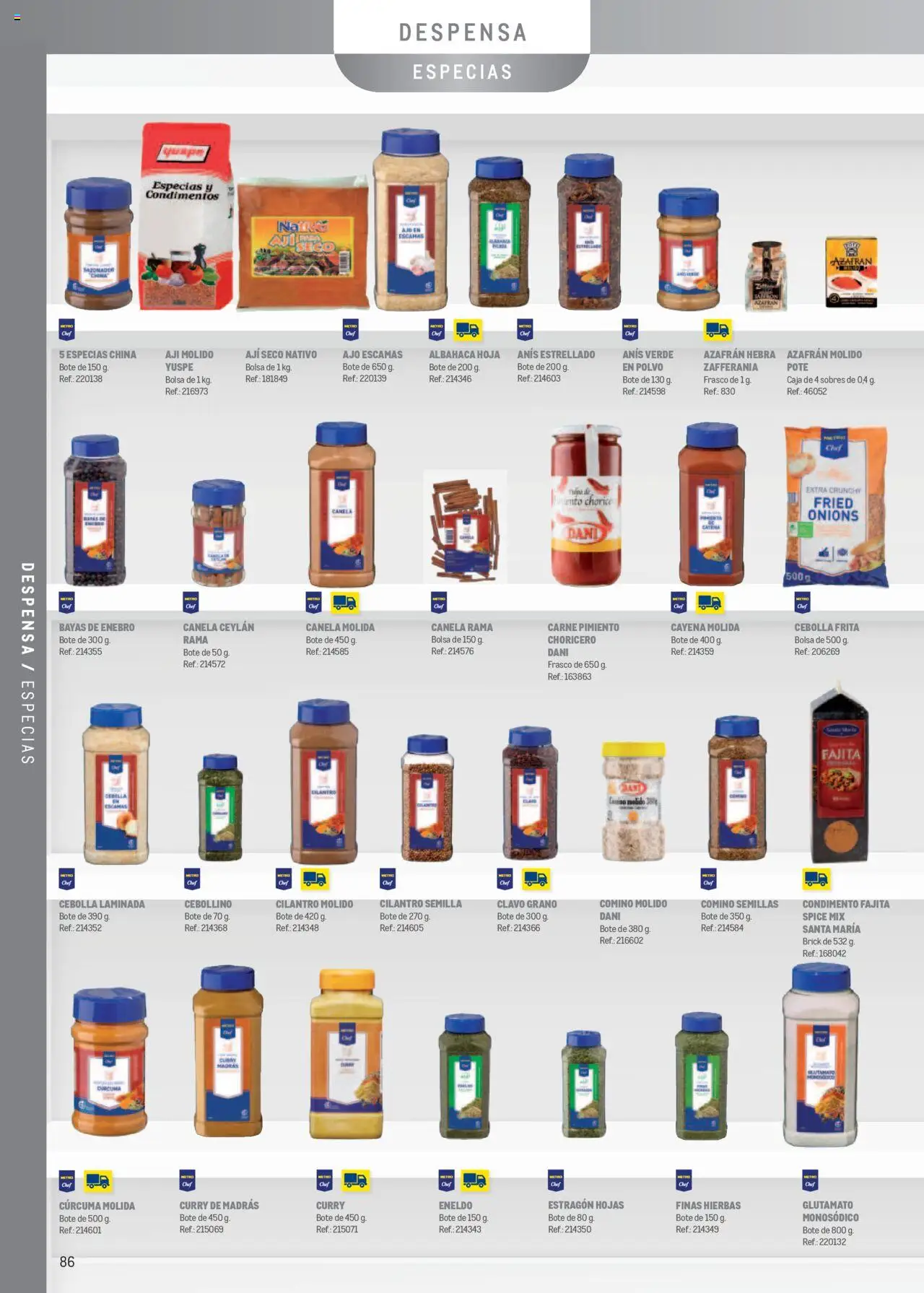 Makro - Especia Carta Prat │ válido desde el 08.04.2025 | Página: 86 | Productos: Polvo, Sazonador, Bolsa, Caja