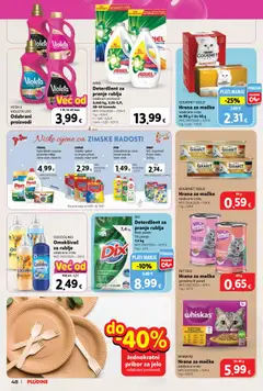 Plodine - Katalog - Pregled kataloga iz trgovine Plodine, vrijedi od 17.12.2025 | Stranica: 48 | Proizvodi: Whiskas, Govedina, Violeta, Coccolino