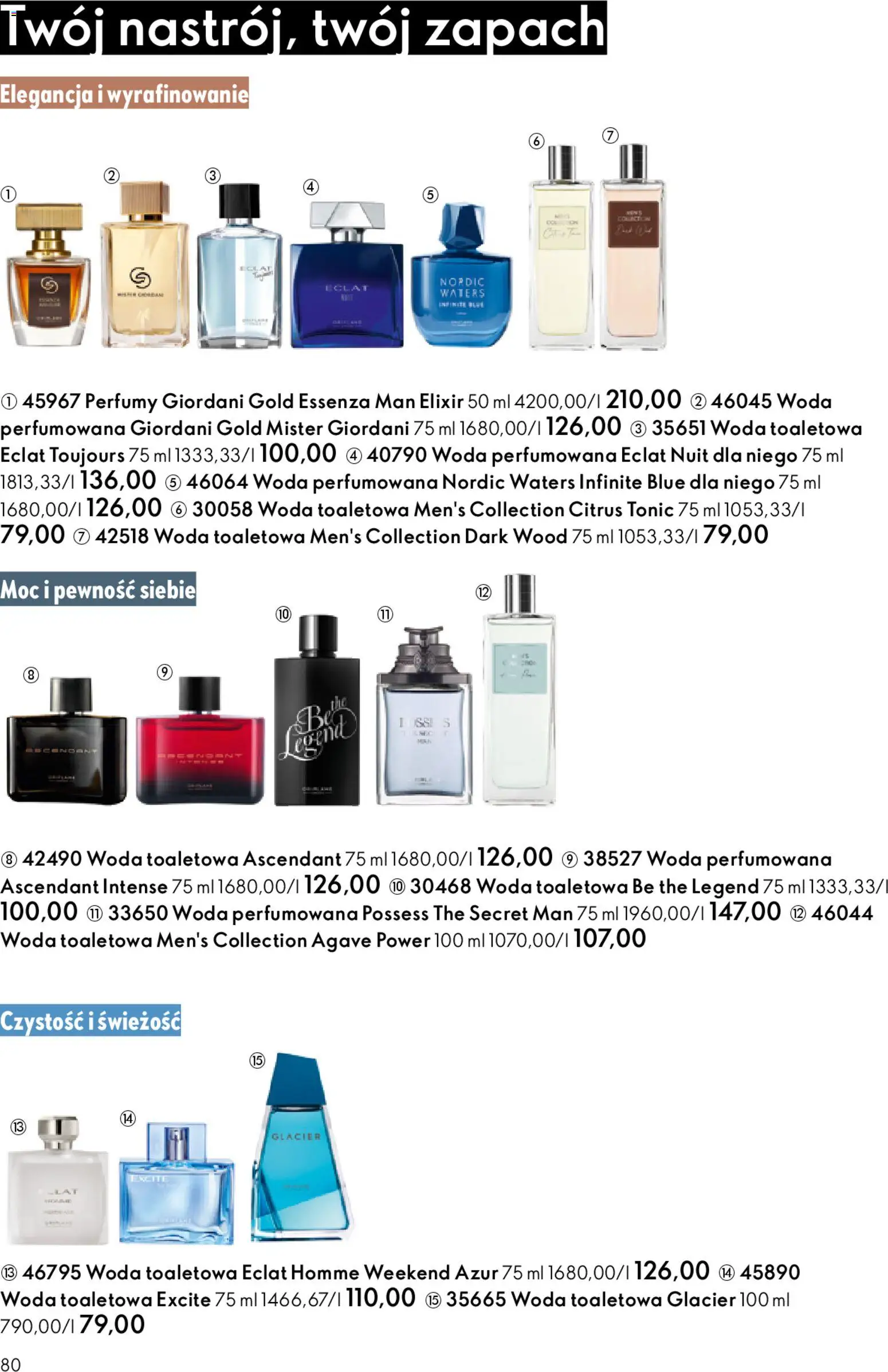 Oriflame Katalog 1 2026 od 24.12.2025 | Strona: 80 | Produkty: Perfumy, Zapach, Woda toaletowa, Woda