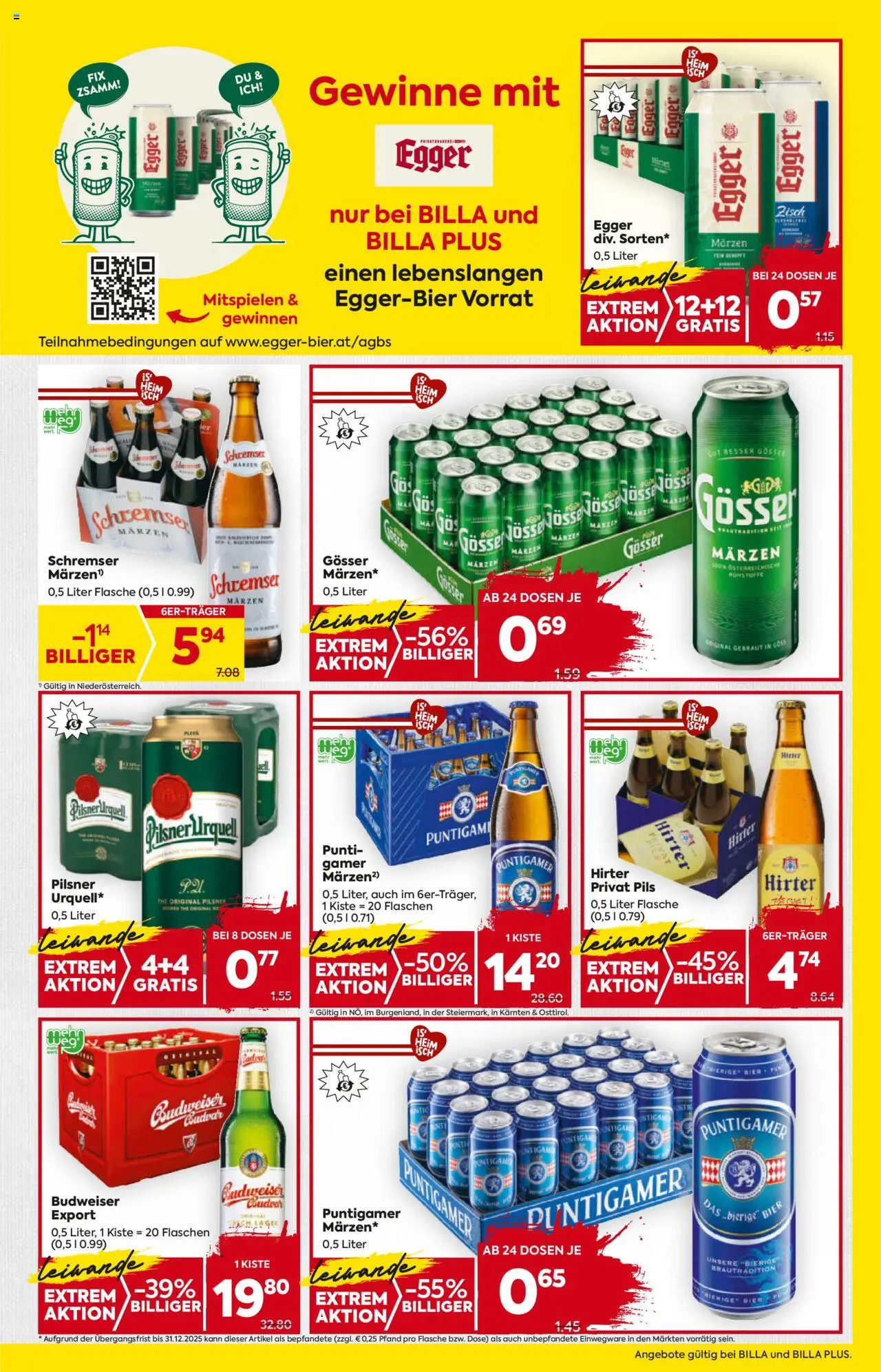 Billa Flugblatt - Niederösterreich gültig ab 02.10.2025 | Seite: 15 | Produkte: Bier, Fisch