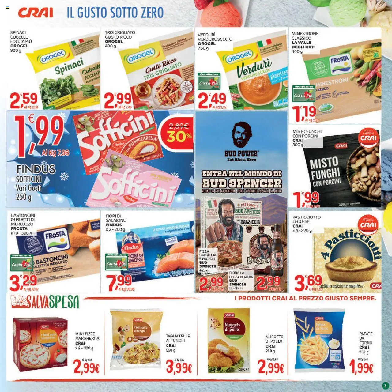 Volantino CRAI del 16.10.2025 | Pagina: 7 | Prodotti: Pizza, Fagioli, Patate, Padella