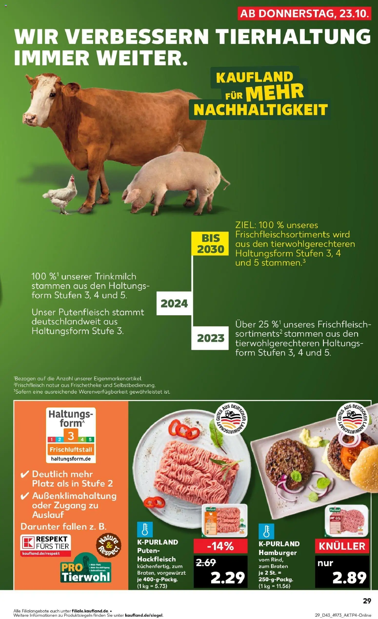 Kaufland prospekt Detmold	 – gültig ab 27.10.2025 | Seite: 29 | Produkte: Hackfleisch
