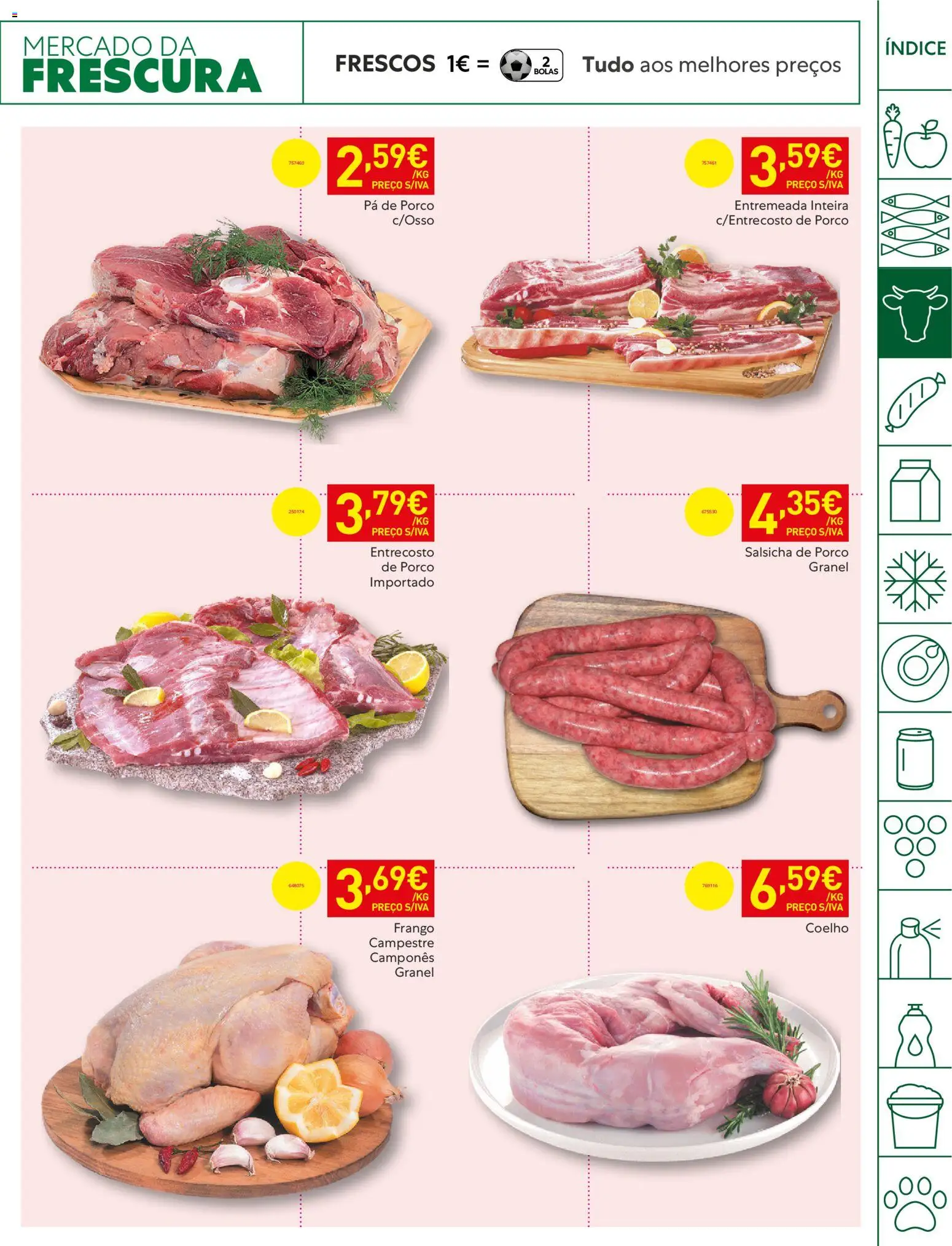 Recheio - Bons Negócios Madeira │ válido de 14.04.2026 | Página: 7 | Produtos: Frango, Salsicha, Coelho, Pá