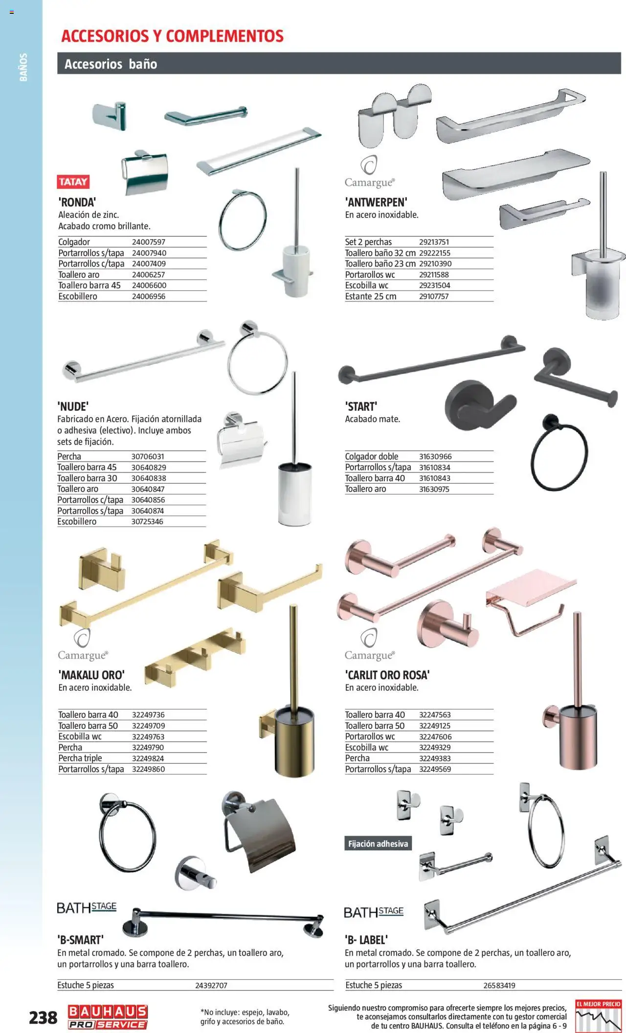 Bauhaus - ProService  │ válido desde el 24.02.2025 | Página: 238 | Productos: Toallero, Té, Estante, Baño