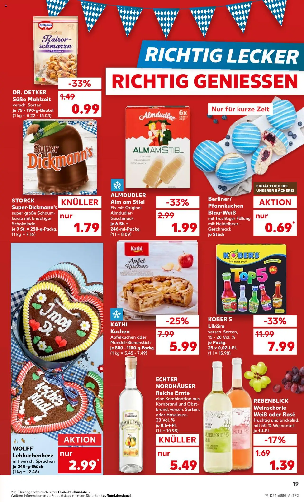 Kaufland prospekt Völklingen	 – gültig ab 07.09.2025 | Seite: 19 | Produkte: Bäckerei, Schokolade, Obst, Kuchen