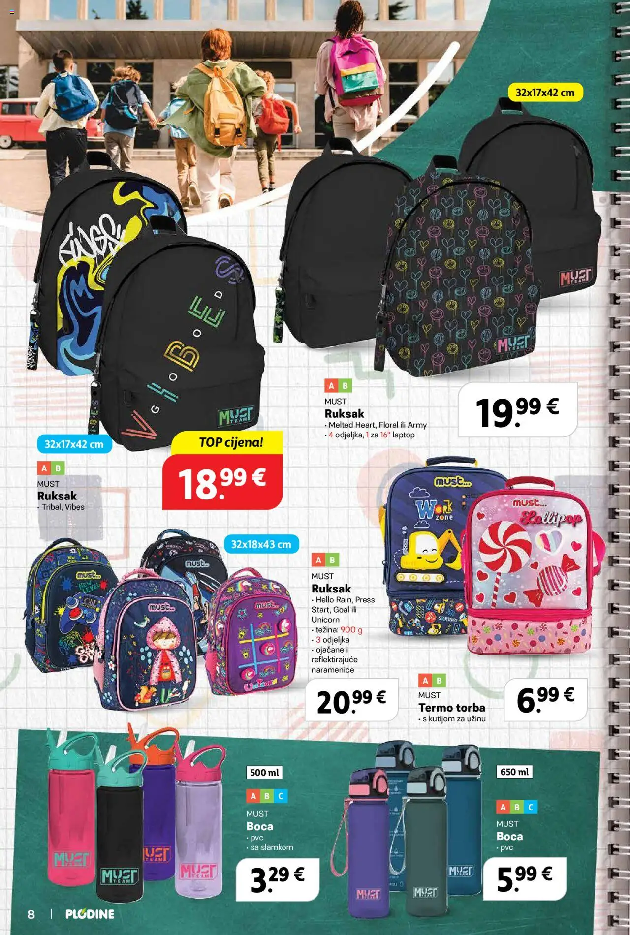 Plodine katalog | vrijedi od 13.08.2025 | Stranica: 8 | Proizvodi: Ruksak, Torba
