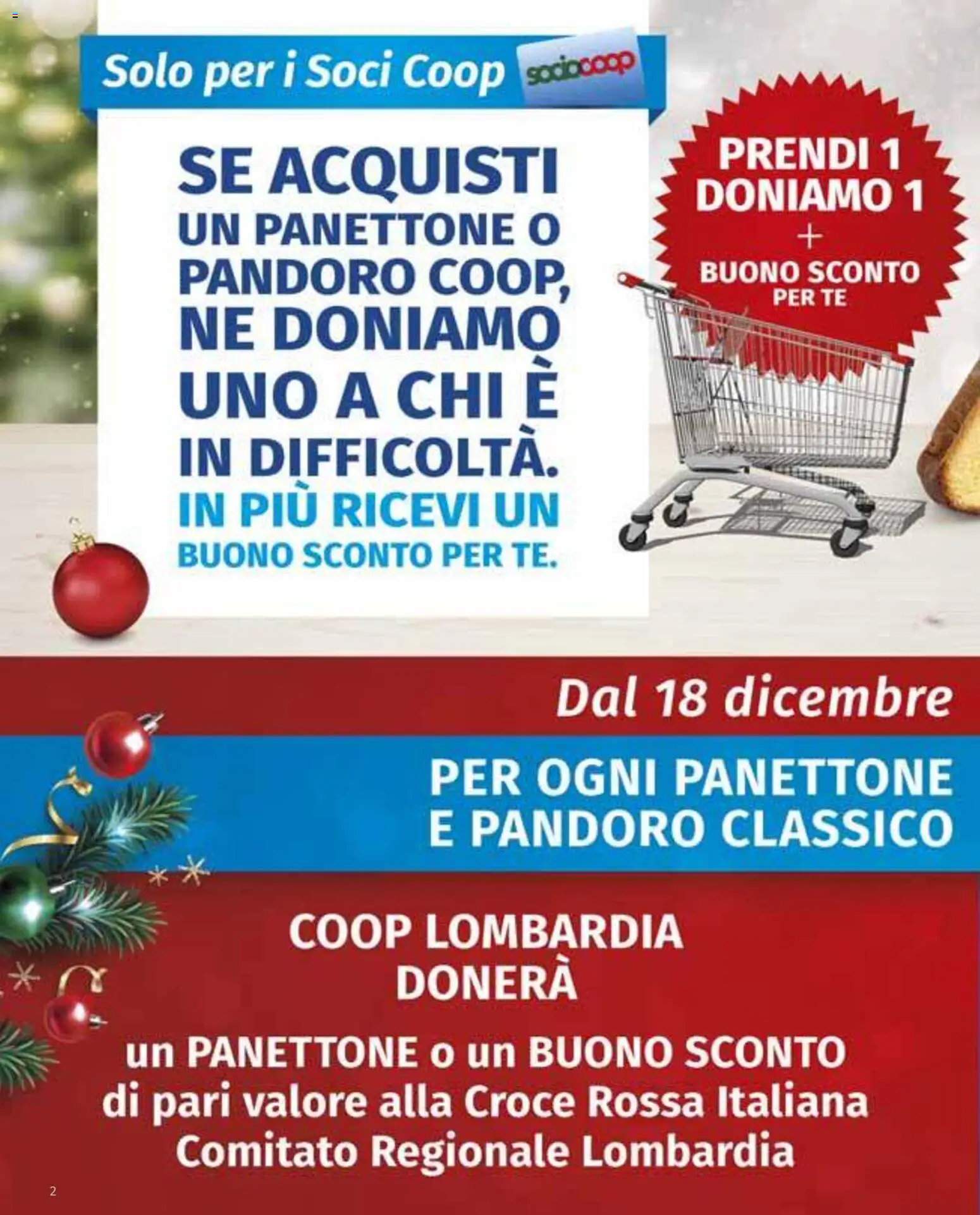 Volantino COOP del 18.12.2025 | Pagina: 2 | Prodotti: Tè, Pandoro, Panettone