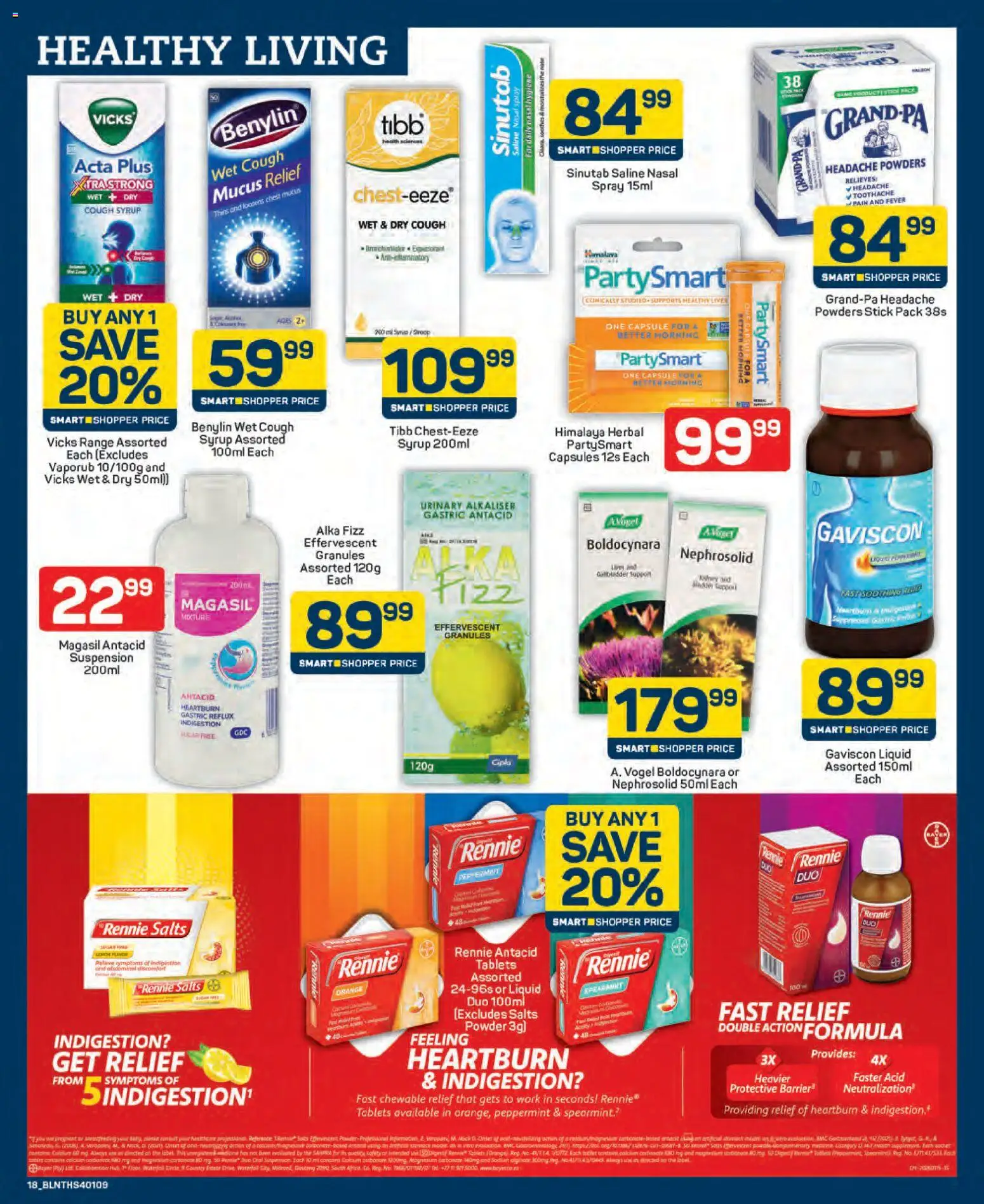 New Pick n Pay catalogue – valid from 25.03.2026 | Page: 18 | Products: Drone, Cough syrup, Powder, Syrup