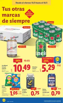 Vista previa Lay's Patatas, 2 variedades: vinagreta o campesinas. 150 g válido desde el 09.03.2026 | Página: 48