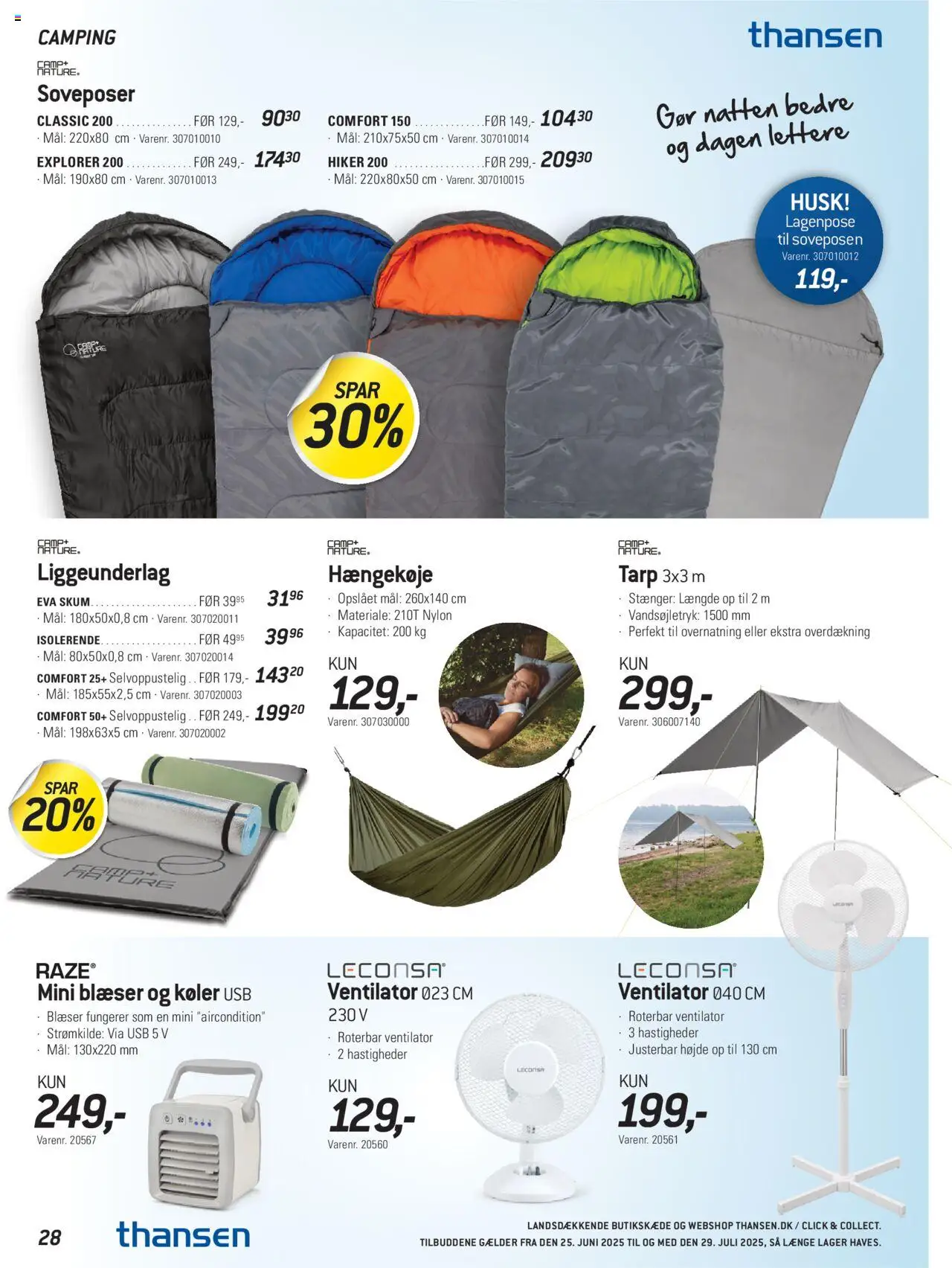 Thansen Tilbudsavis gyldig fra 25.06.2025 | Side: 28 | Produkter: USB, Ventilator, Søm