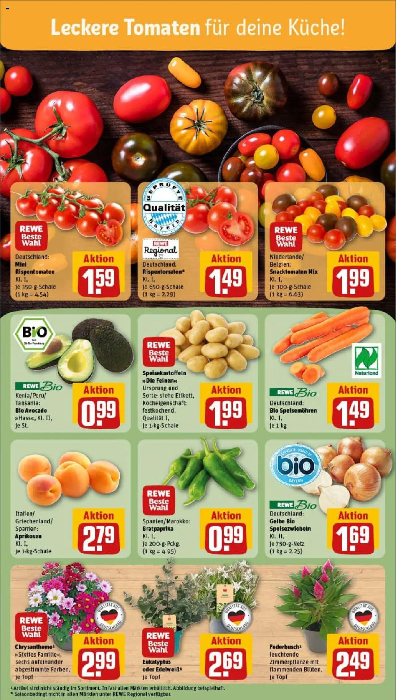 Rewe prospekt Bad Brückenau	 - gültig ab dem 13.07.2025 | Seite: 7 | Produkte: Küche, Tomaten, Avocado