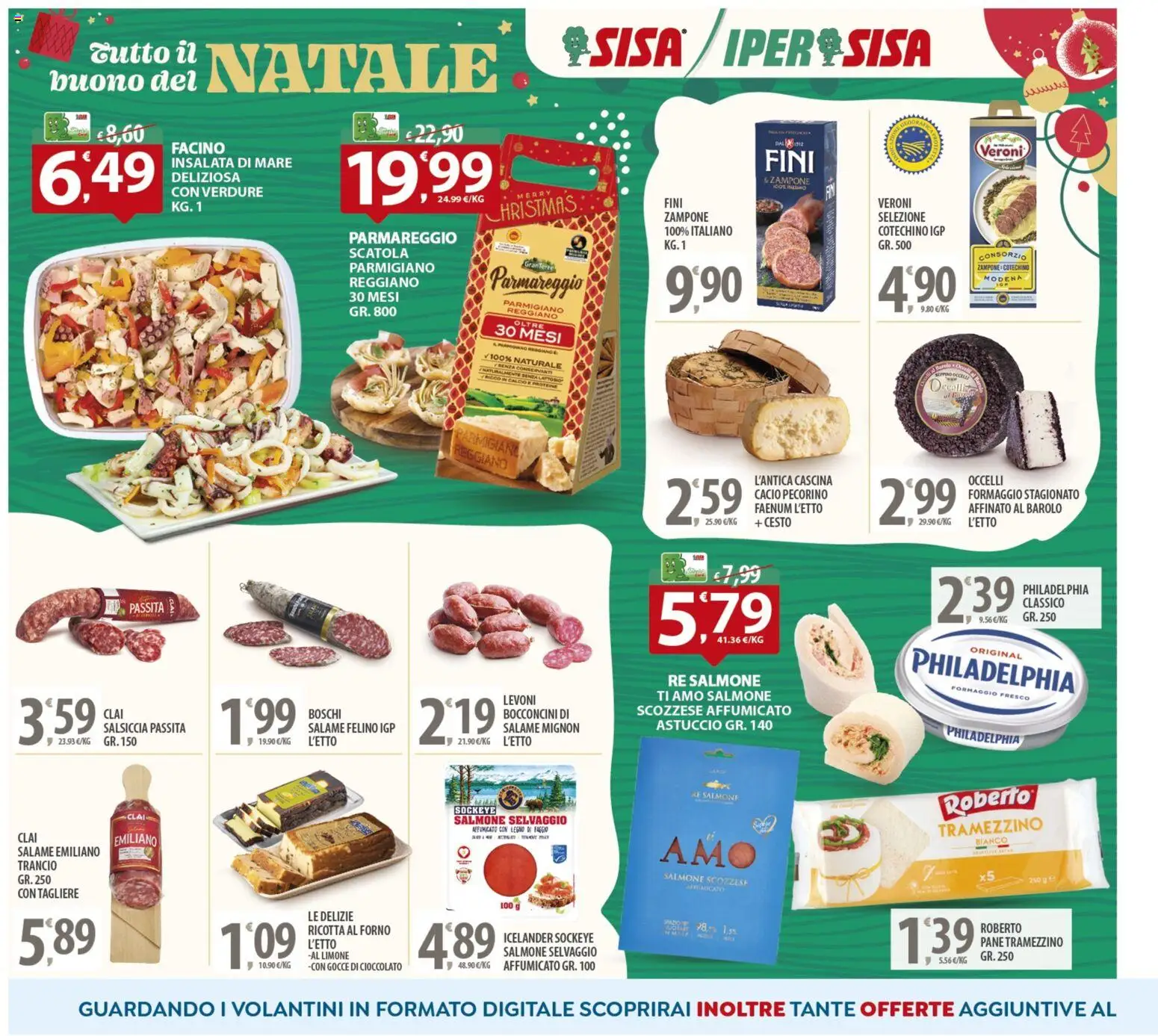 Volantino SISA del 16.12.2025 | Pagina: 4 | Prodotti: Pane, Cioccolato, Salsiccia, Tramezzino