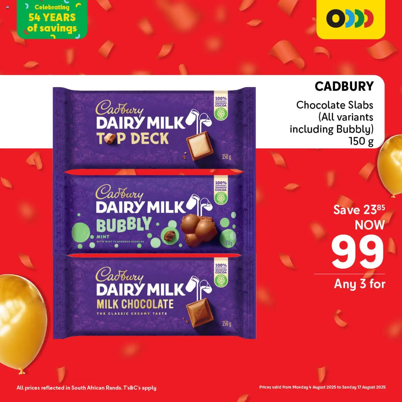 Makro Birthday Deals Sweets │ valid from 04.08.2025 | Page: 2 | Products: Milk, Chocolate