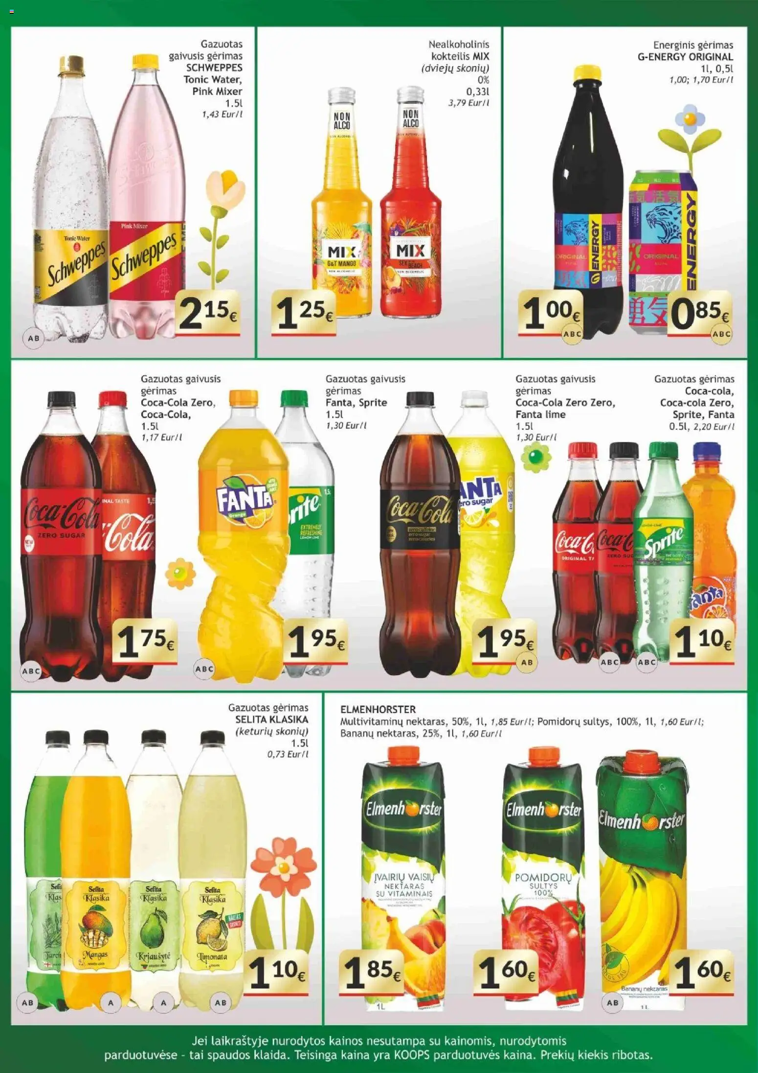 Koops akcijos nuo 30.03.2026 | Puslapis: 12 | Prekių: Gaivusis gėrimas, Nealkoholinis kokteilis, Energinis gėrimas, Sultys