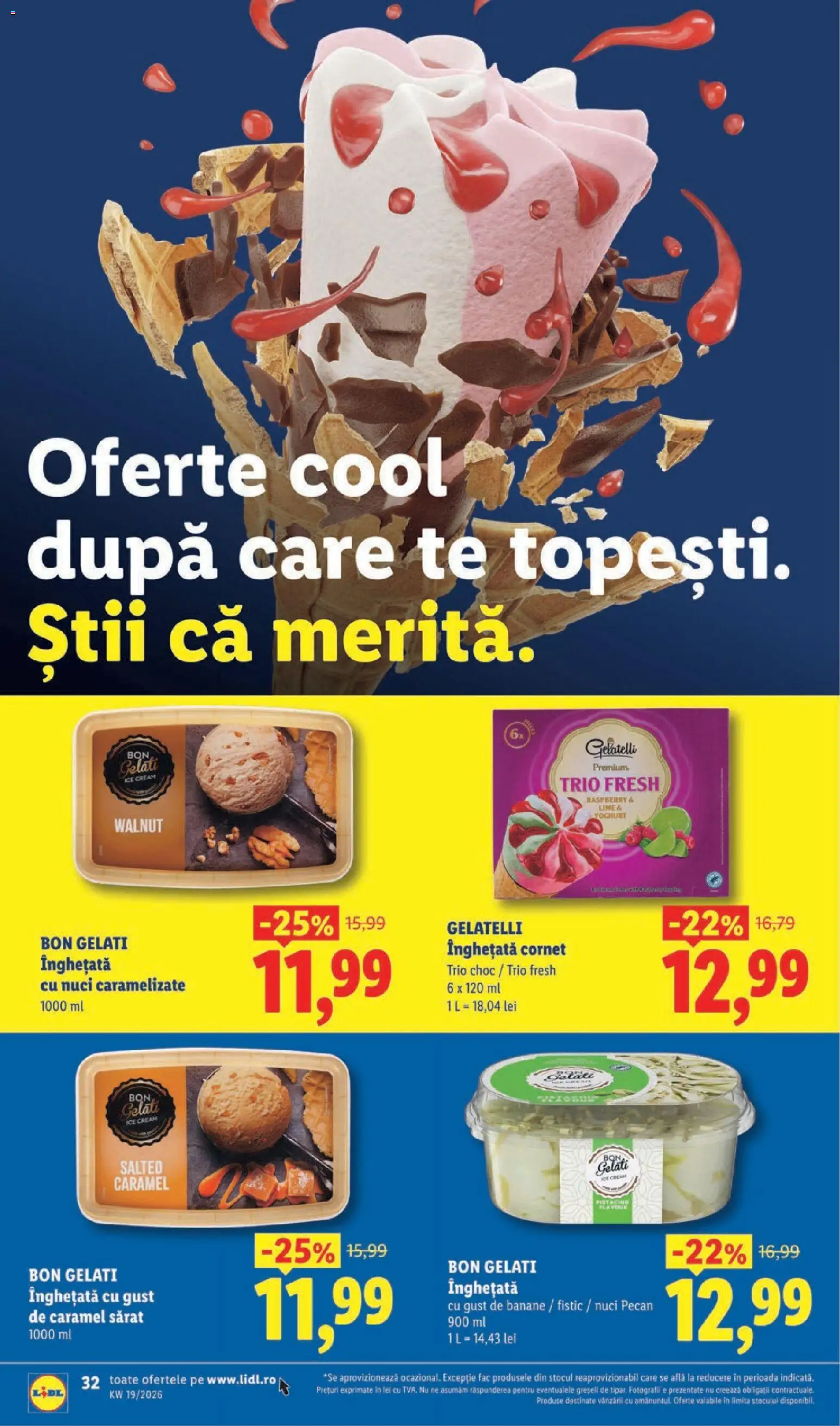 Noul catalog Lidl – valabil de la 04.05.2026 | Pagină: 32 | Produse: Çarşaf, Banane, Fistic, Nuci