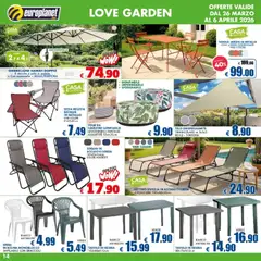 Anteprima del volantino Europlanet Casa volantino valido a partire dal 26.03.2026 | Pagina: 14 | Prodotti: Sdraio, Ombrellone, Braccioli, Sedia