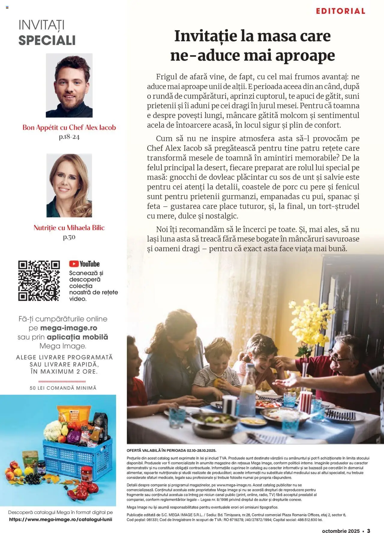 Noul catalog Mega Image – valabil de la 02.10.2025 | Pagină: 3 | Produse: Șal, Dovleac, Unt, Sos