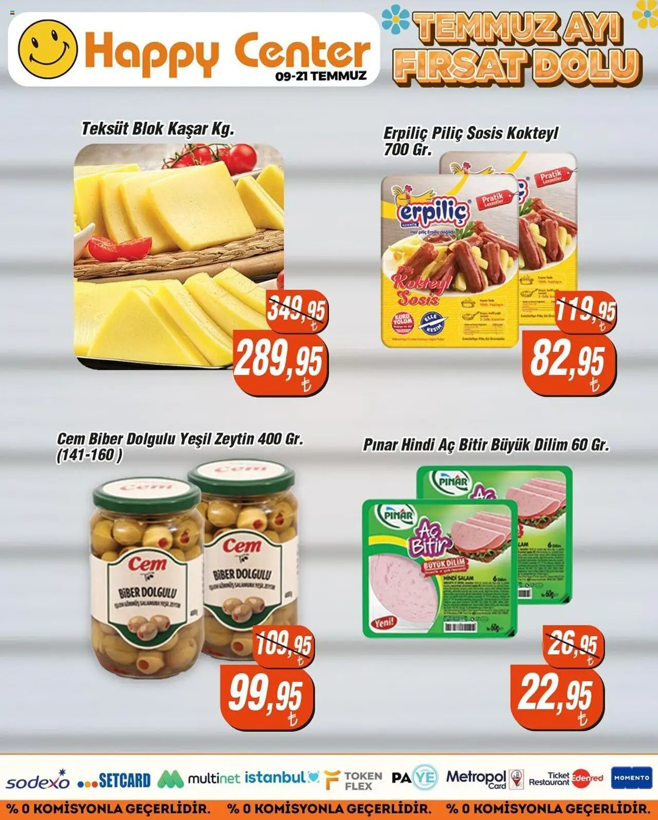 Happy Center Katalog - 09.07.2025 tarihinden itibaren geçerlidir | Sayfa: 28 | Ürünler: Biber, Sosis, Piliç, Zeytin