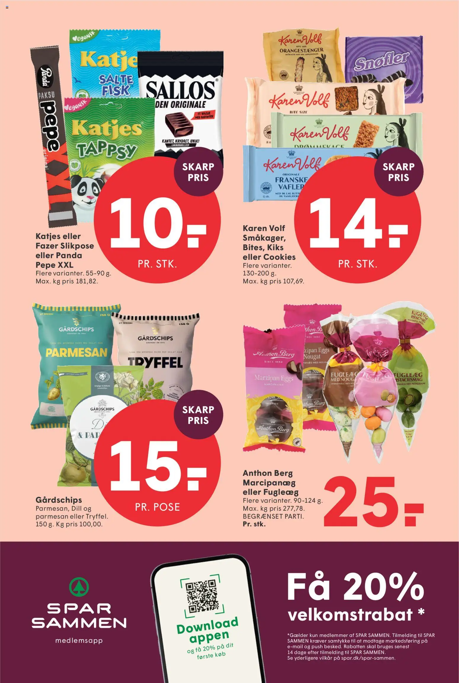 Spar tilbudsavis – gyldig fra 06.03.2026 | Side: 15 | Produkter: Fisk, Cookies, Vafler, Parmesan