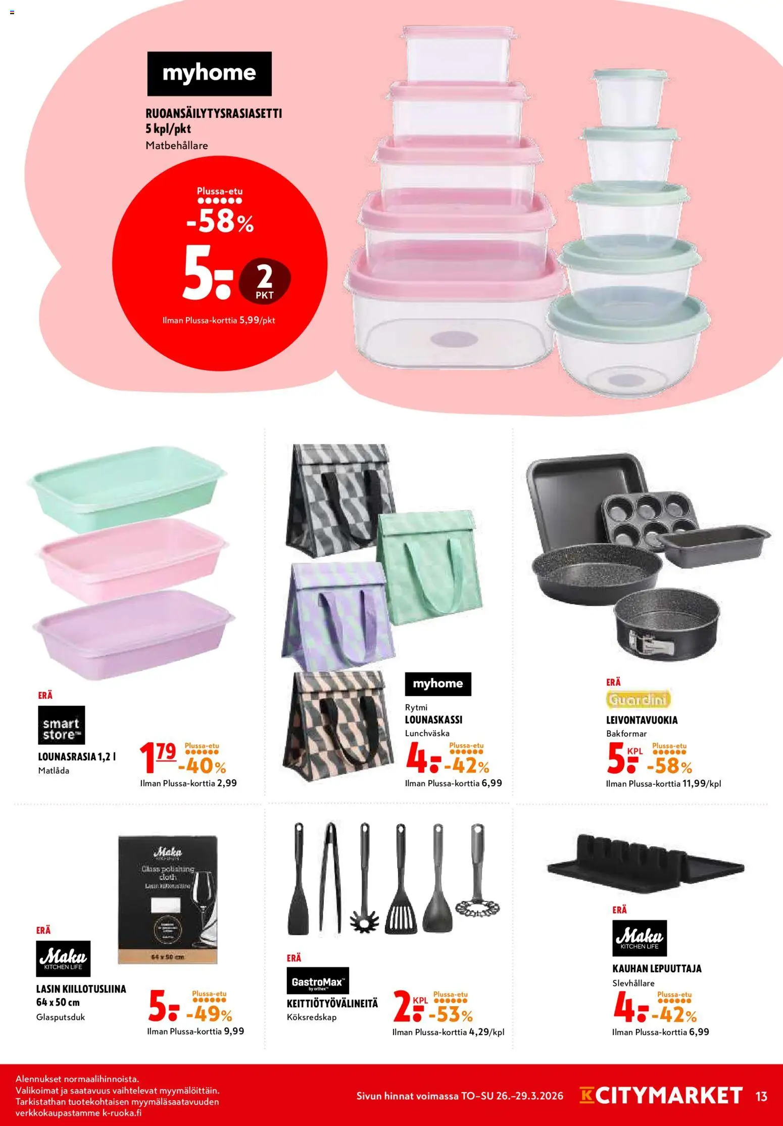 K-Citymarket tarjoukset – voimassa 26.03.2026 alkaen | Sivu: 13