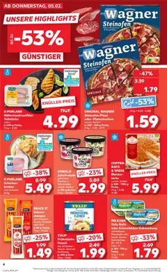 TULIP Frühstücks-fleisch, aus Schweinefleisch, ideal als Brotbelag je 340-g-Dose ab 05.02.2026 gültig | Seite: 6