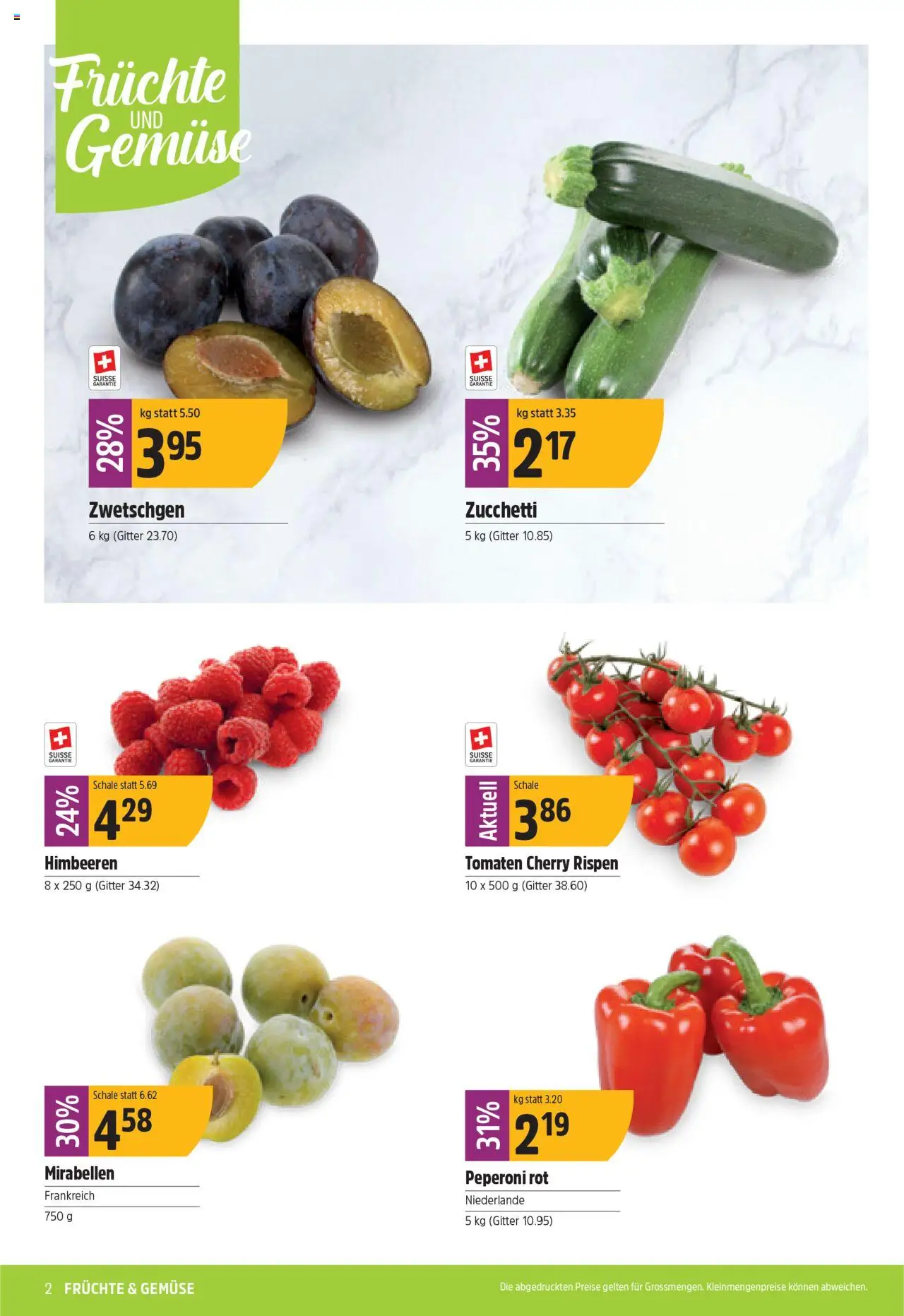 TopCC Aktionen ab 11.08.2025 | Seite: 2 | Produkte: Zwetschgen, Tomaten, Gemüse, Früchte
