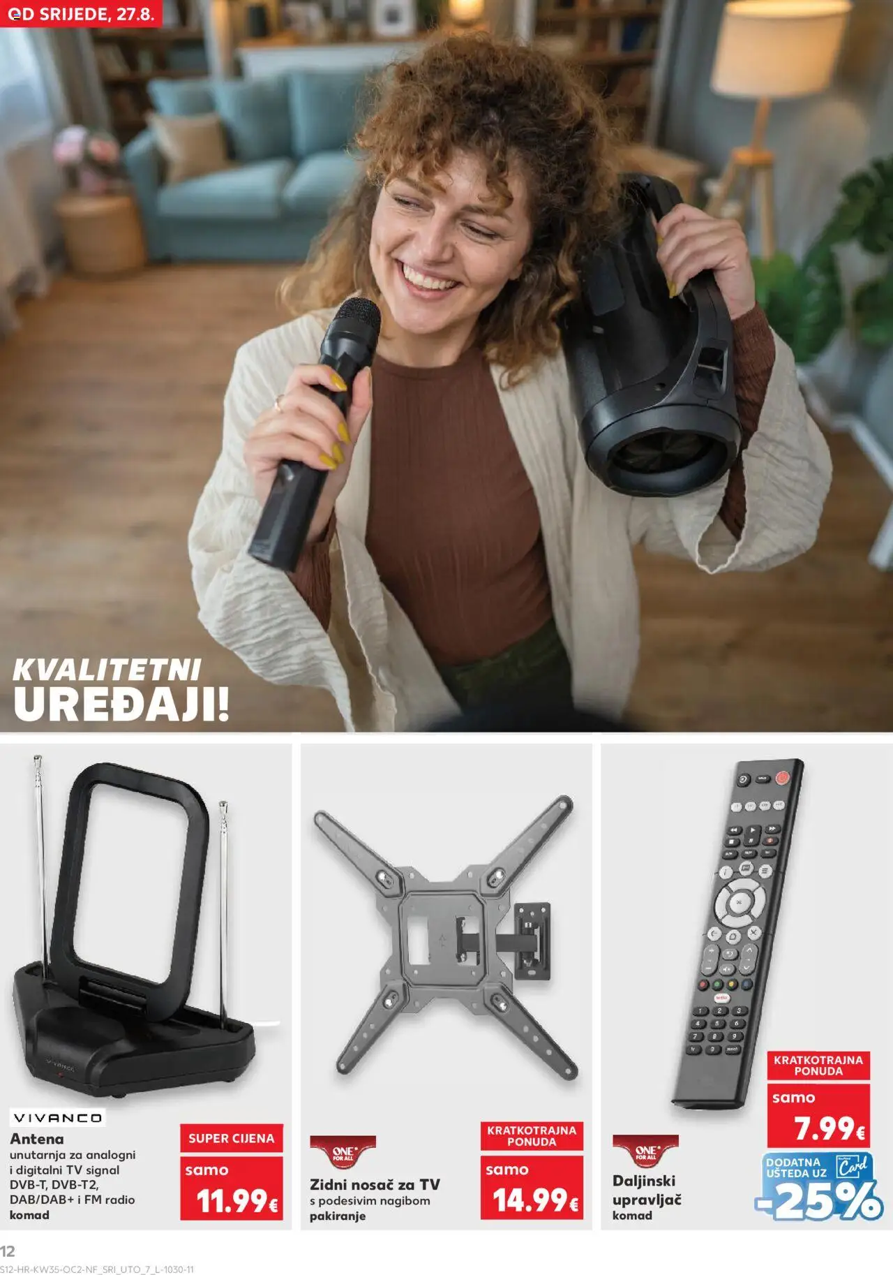 Kaufland katalog | vrijedi od 27.08.2025 | Stranica: 12 | Proizvodi: Tv, Radio