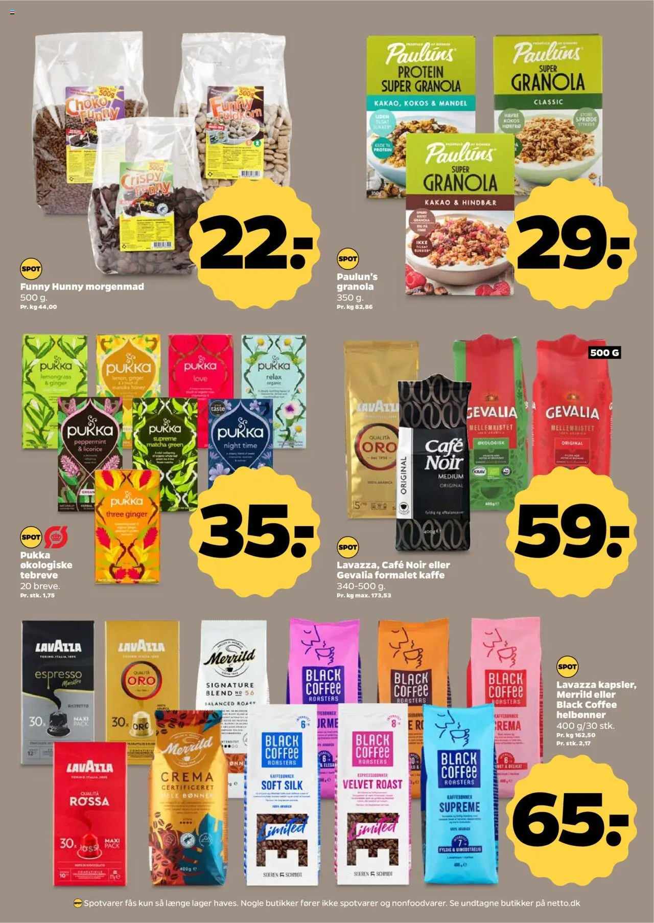 Netto tilbudsavis – gyldig fra 27.09.2025 | Side: 21 | Produkter: Kaffe, Bønner, Kakao, Hindbær