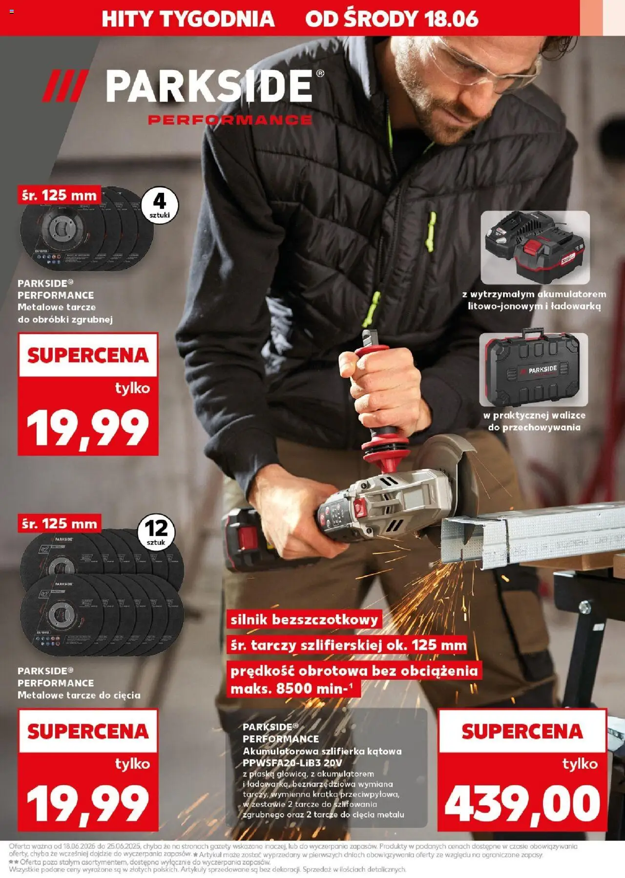 Kaufland gazetka - Mega okazje od 18.06.2025 | Strona: 3 | Produkty: Ładowarka, Szlifierka