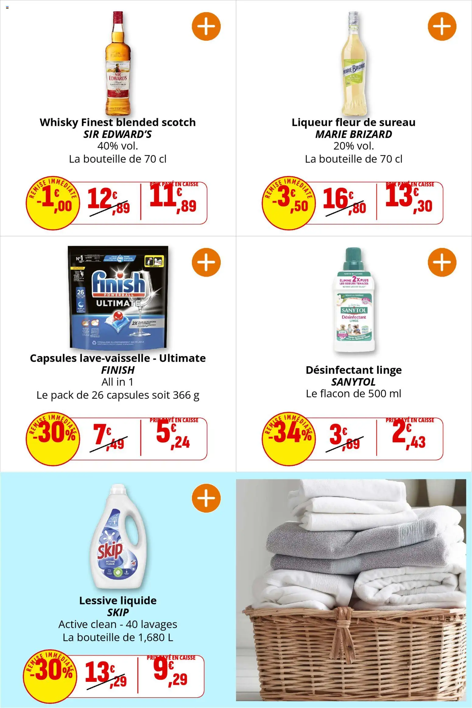 {H1} | Page: 42 | Produits: Whisky, Lessive liquide Skip, Lessive Liquide, Lessive