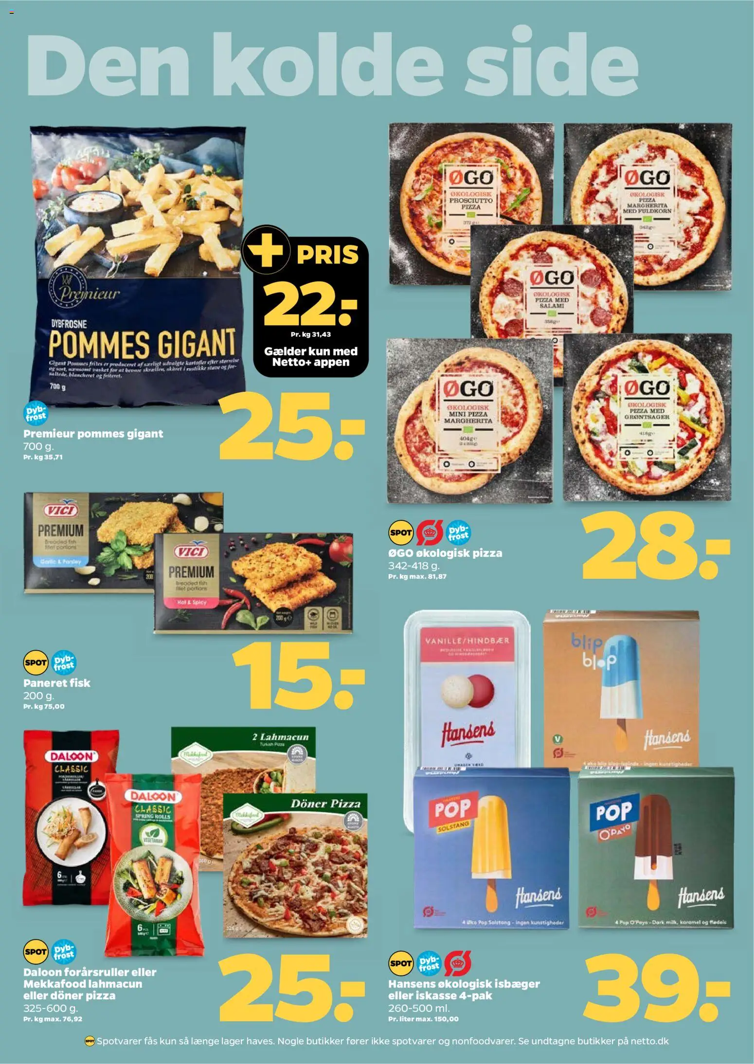Netto tilbudsavis – gyldig fra 25.10.2025 | Side: 21 | Produkter: Salami, Pizza, Fisk