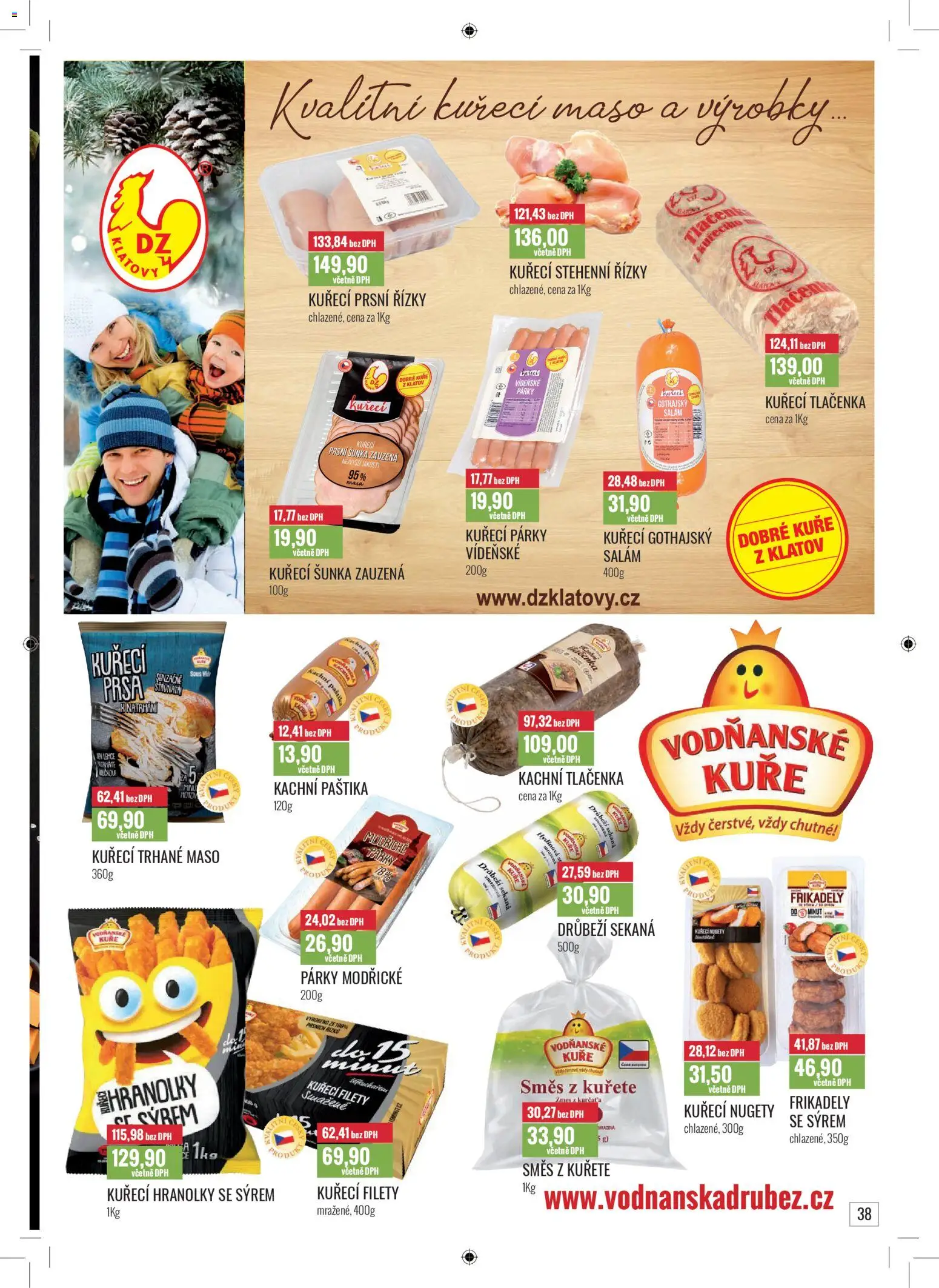 Ratio leták od 01.12.2025 | Strana: 39 | Produkty: Salám, Párky, Kuřecí prsní řízky, Nugety