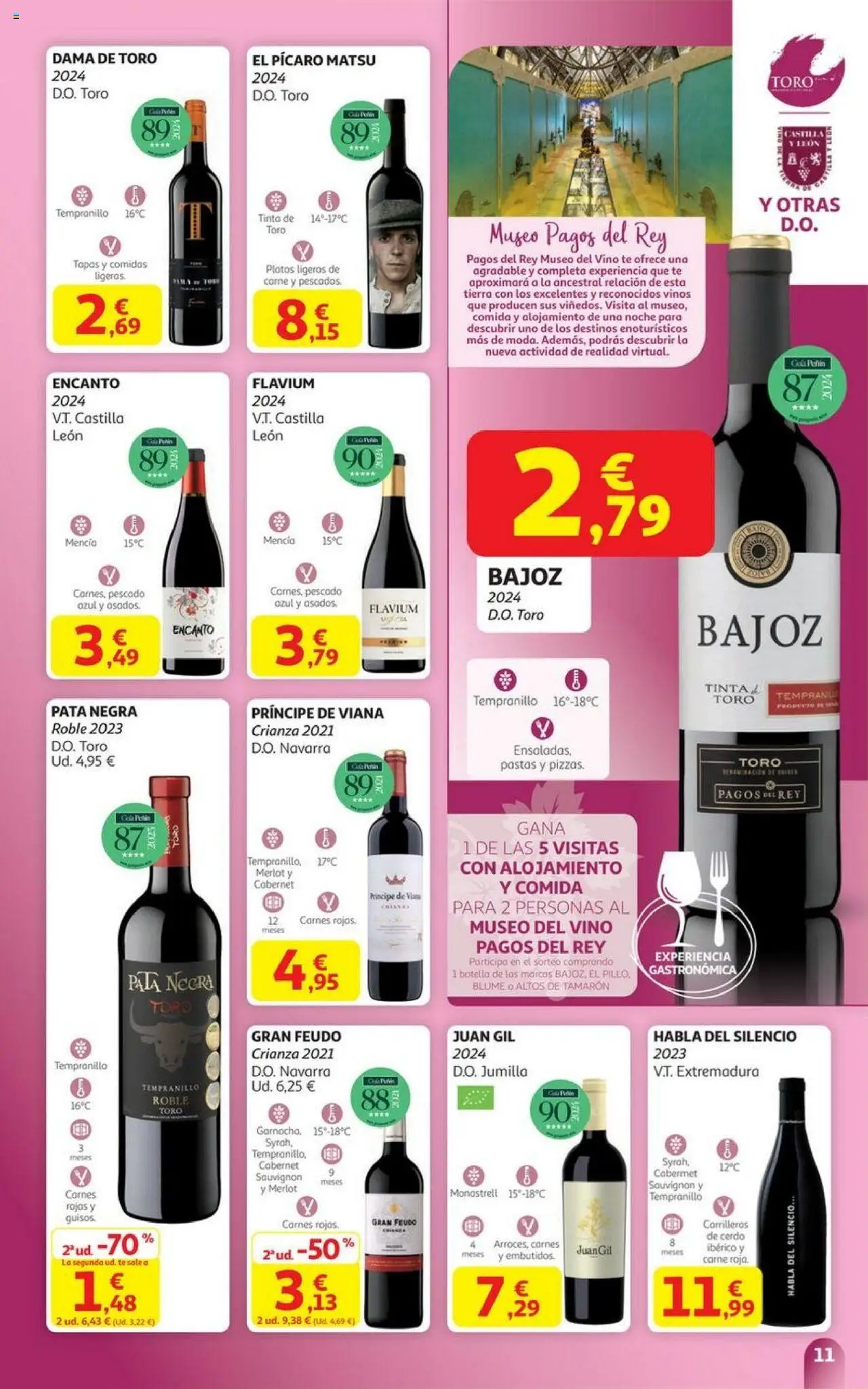 Alcampo - HP Cataluňa │ válido desde el 06.10.2025 | Página: 11 | Productos: Vino, Cerdo, Pescado, Té