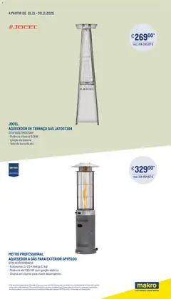 Pré-visualização Makro Prepare a sua esplanada para o frio - Marketplace  válido de 01.11.2025 | Página: 4 | Produtos: Aquecedor, Bateria