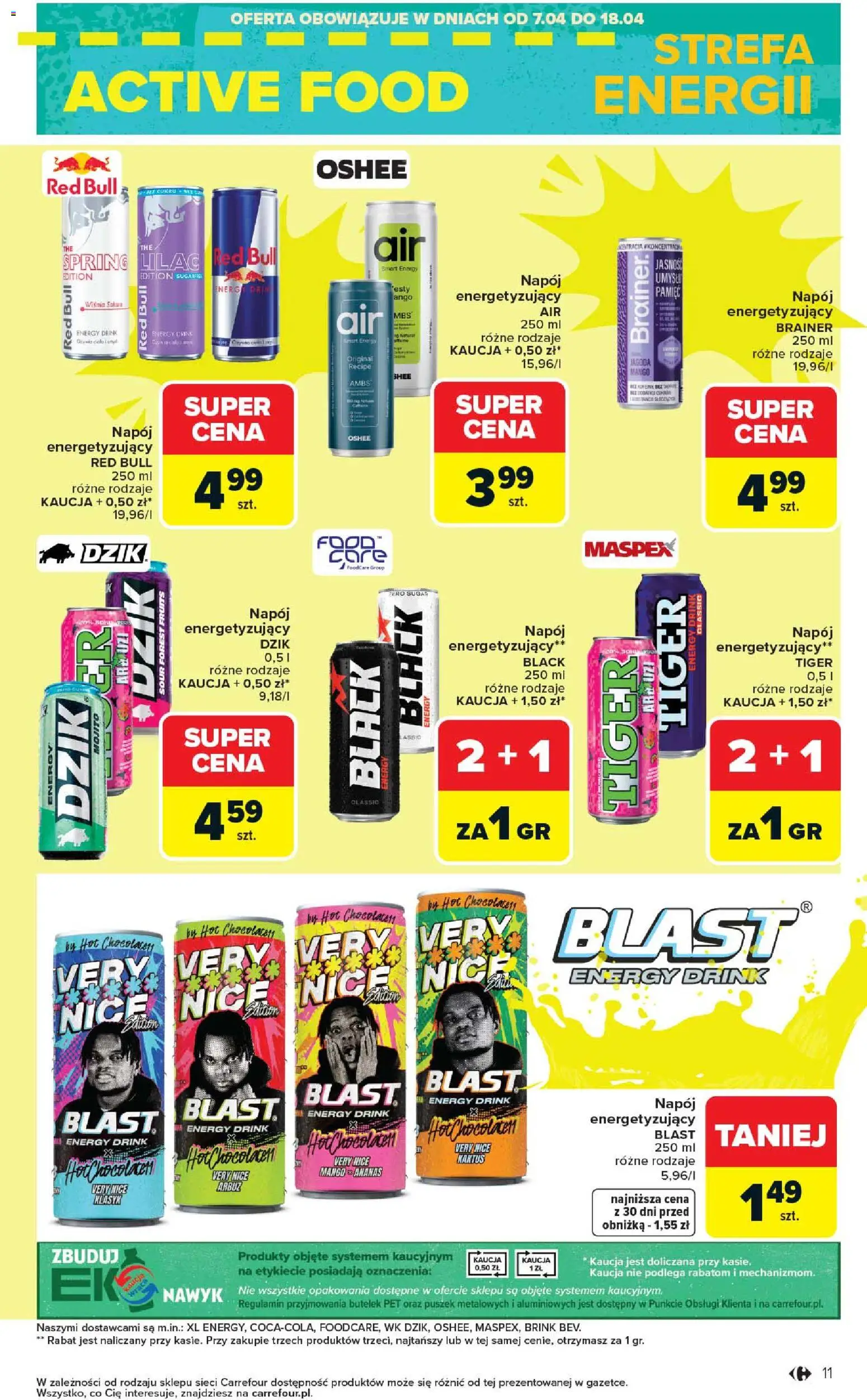 Carrefour gazetka od 07.04.2026 | Strona: 13 | Produkty: Mango, Arbuz, Red bull, Ananas