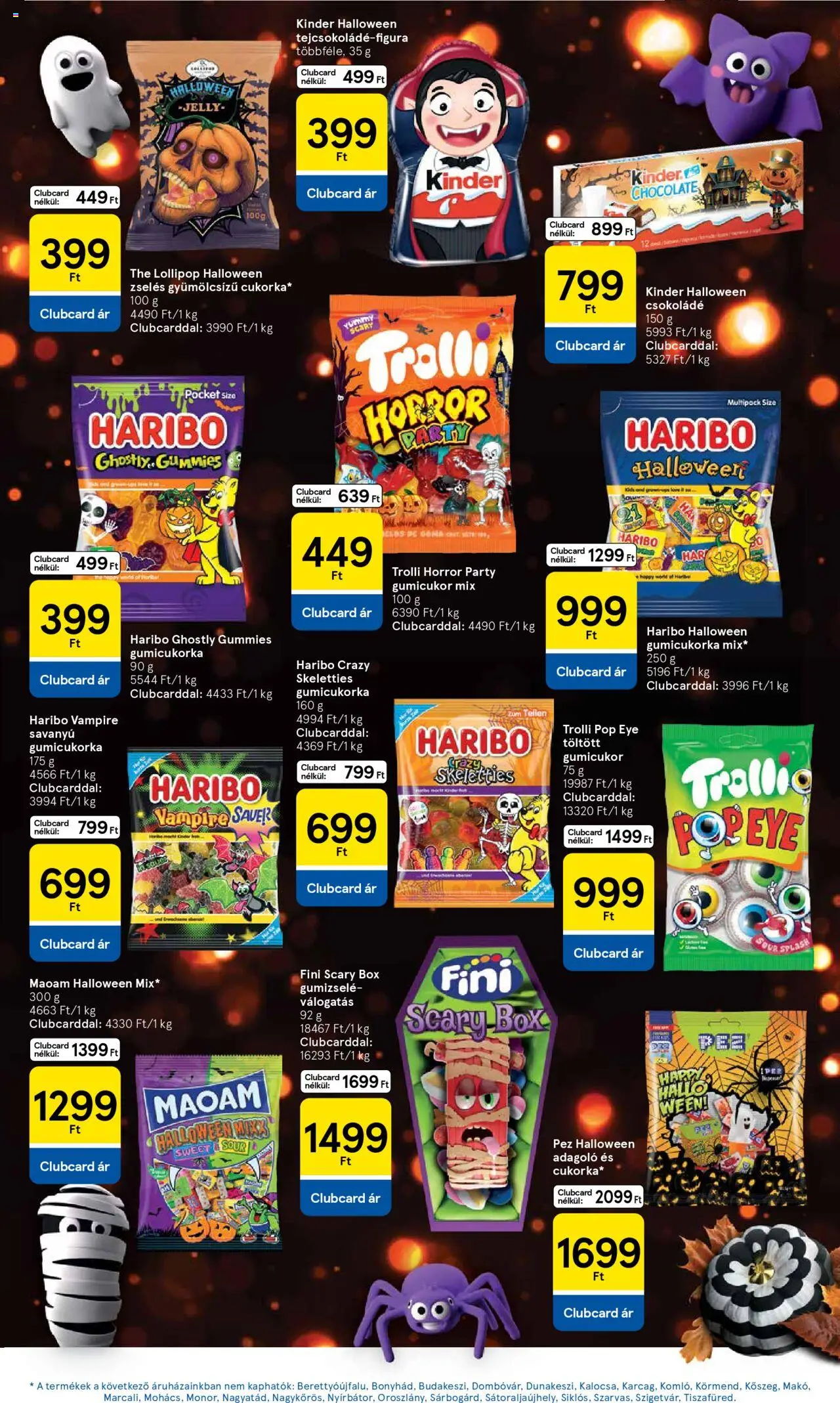 Tesco akciós ujság - amely érvényes a következő dátumtól: 09.10.2025 | Oldal: 11 | Termékek: Gumicukor, Csokoládé