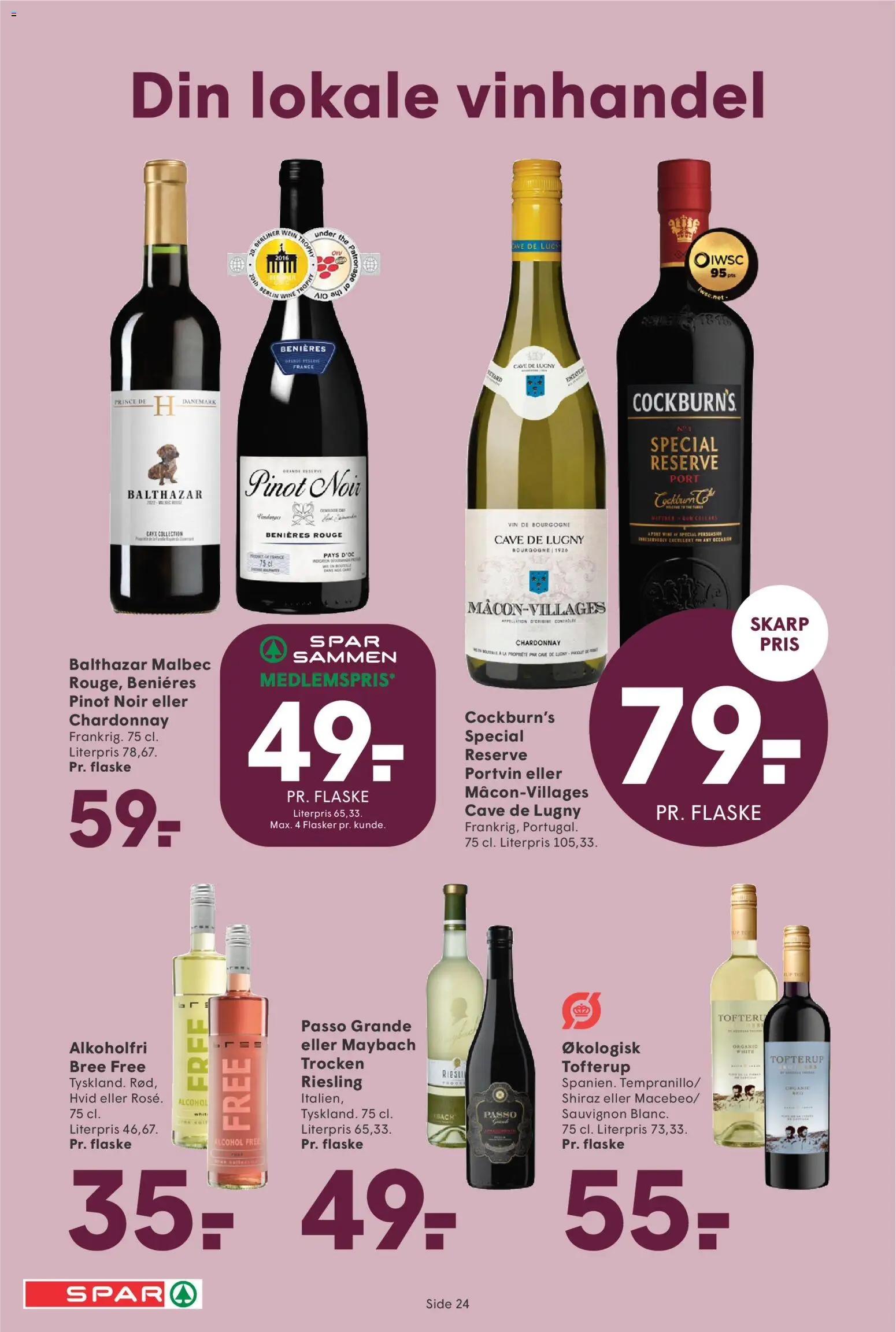 Spar tilbudsavis – gyldig fra 05.12.2025 | Side: 28 | Produkter: Vin