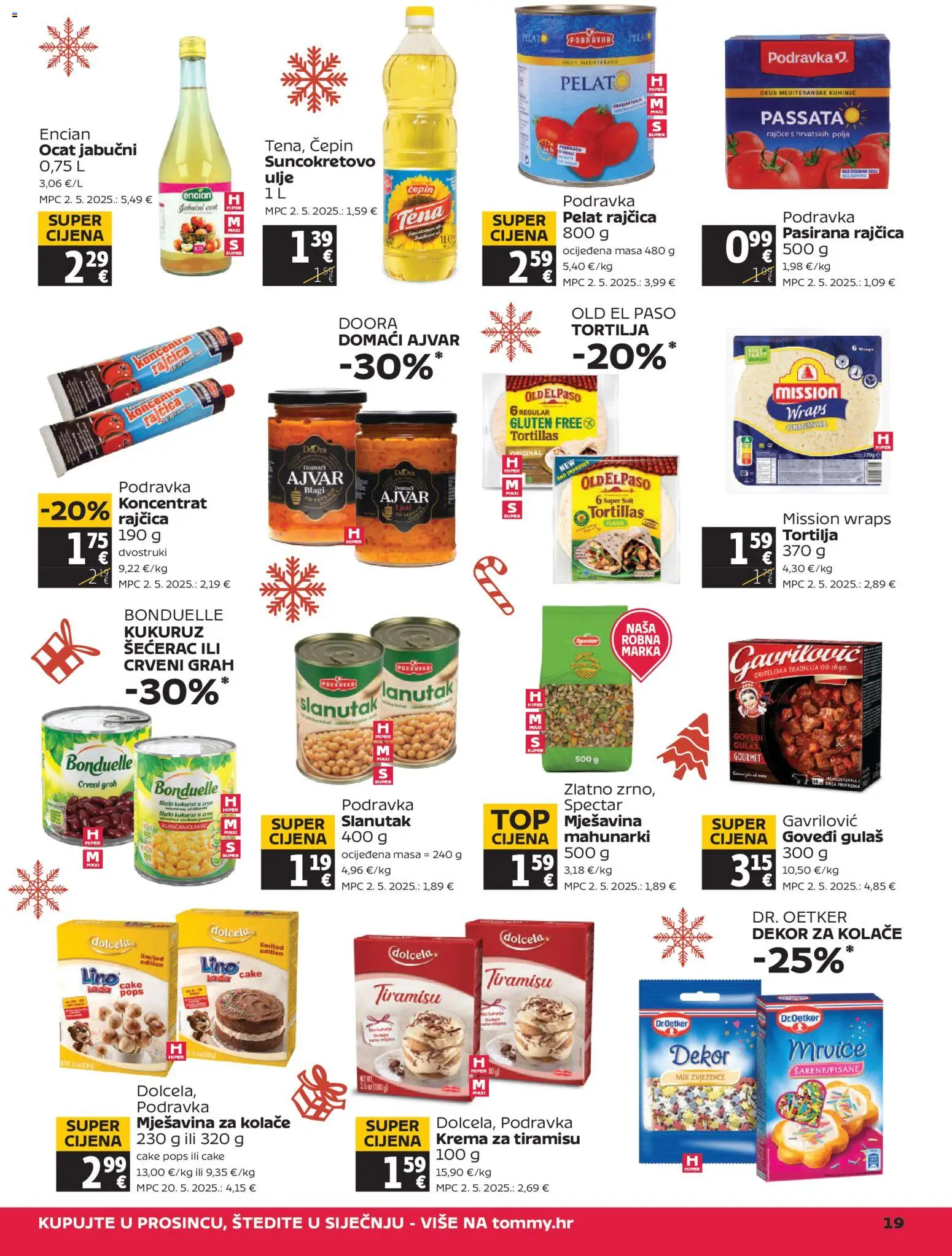 Tommy katalog | vrijedi od 18.12.2025 | Stranica: 19 | Proizvodi: Pasirana rajčica, Rajčice, Krema, Ocat